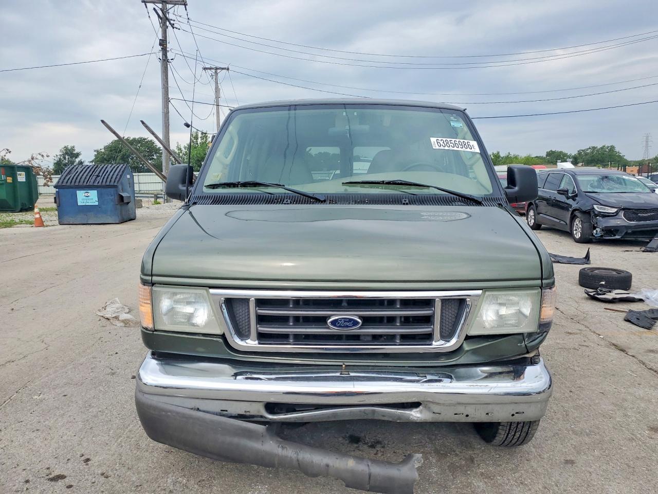 2003 Ford Econoline E150 Wagon Green vin: 1FMRE11L23HA06875