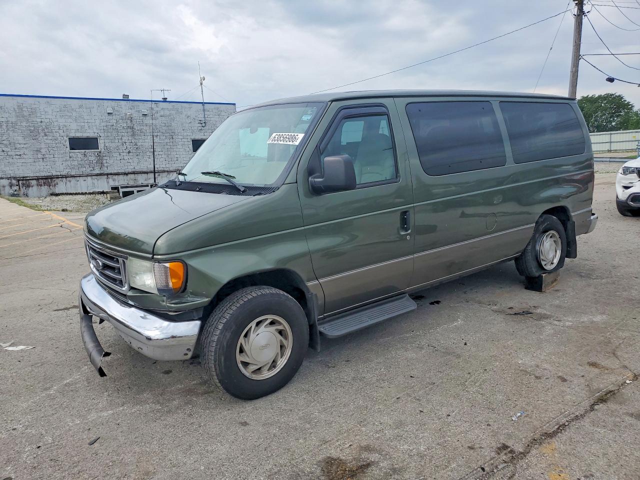 2003 Ford Econoline E150 Wagon Зеленый vin: 1FMRE11L23HA06875