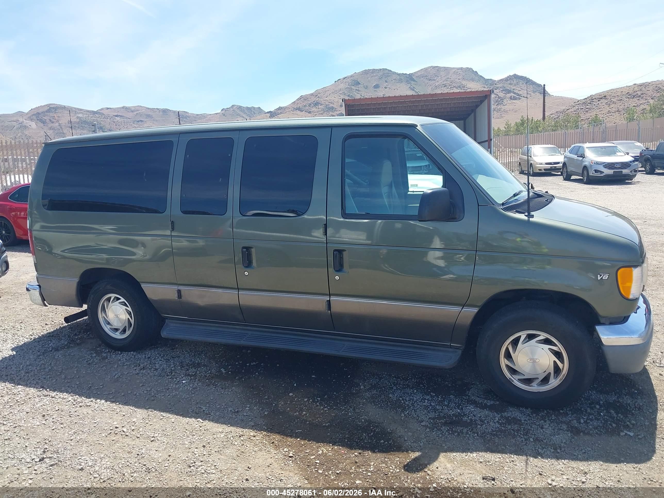 2002 Ford E-150 Xl/xlt Green vin: 1FMRE11L62HB34843