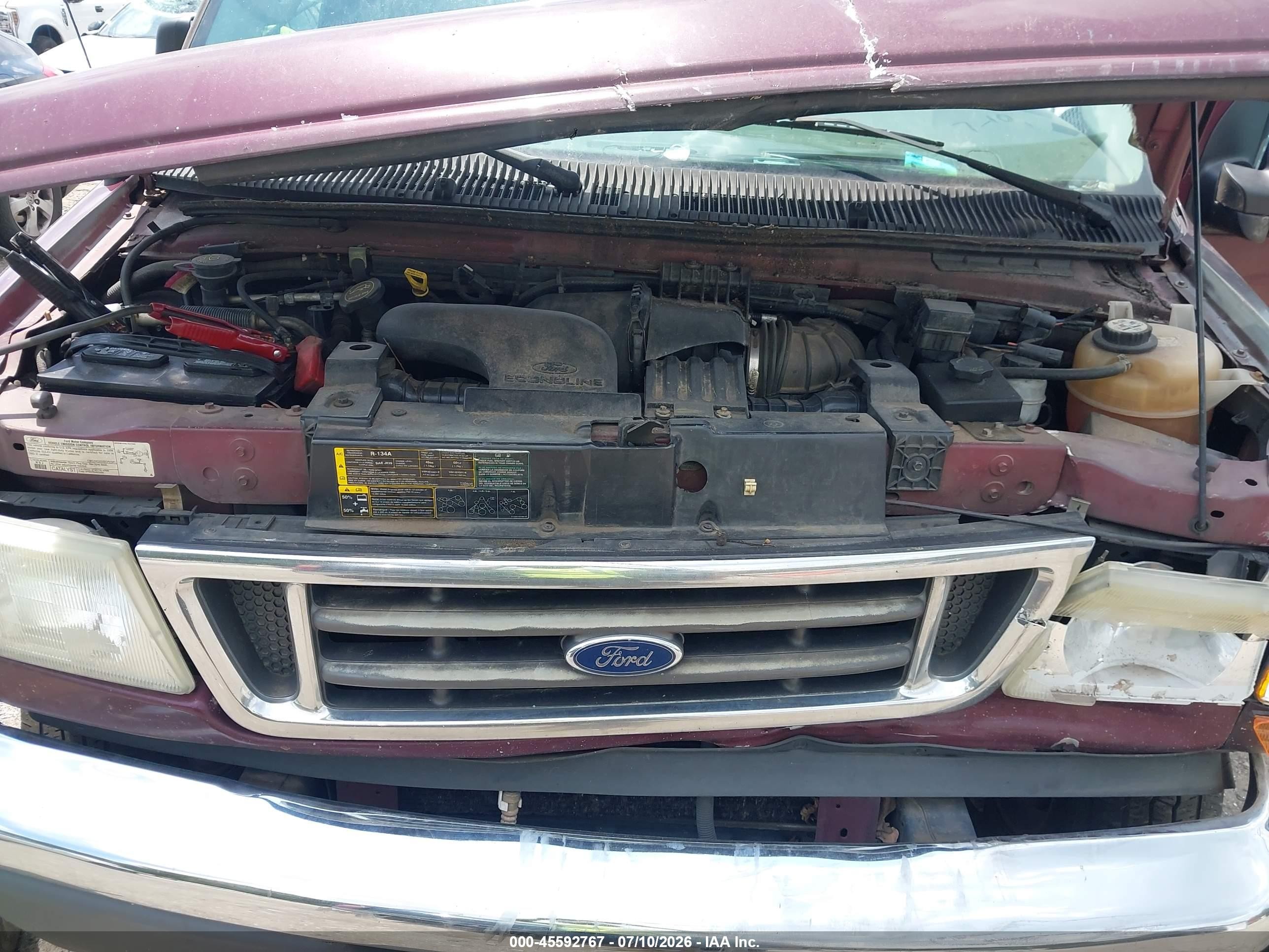 2006 Ford E-150 Xl/xlt Maroon vin: 1FMRE11L66HA68543