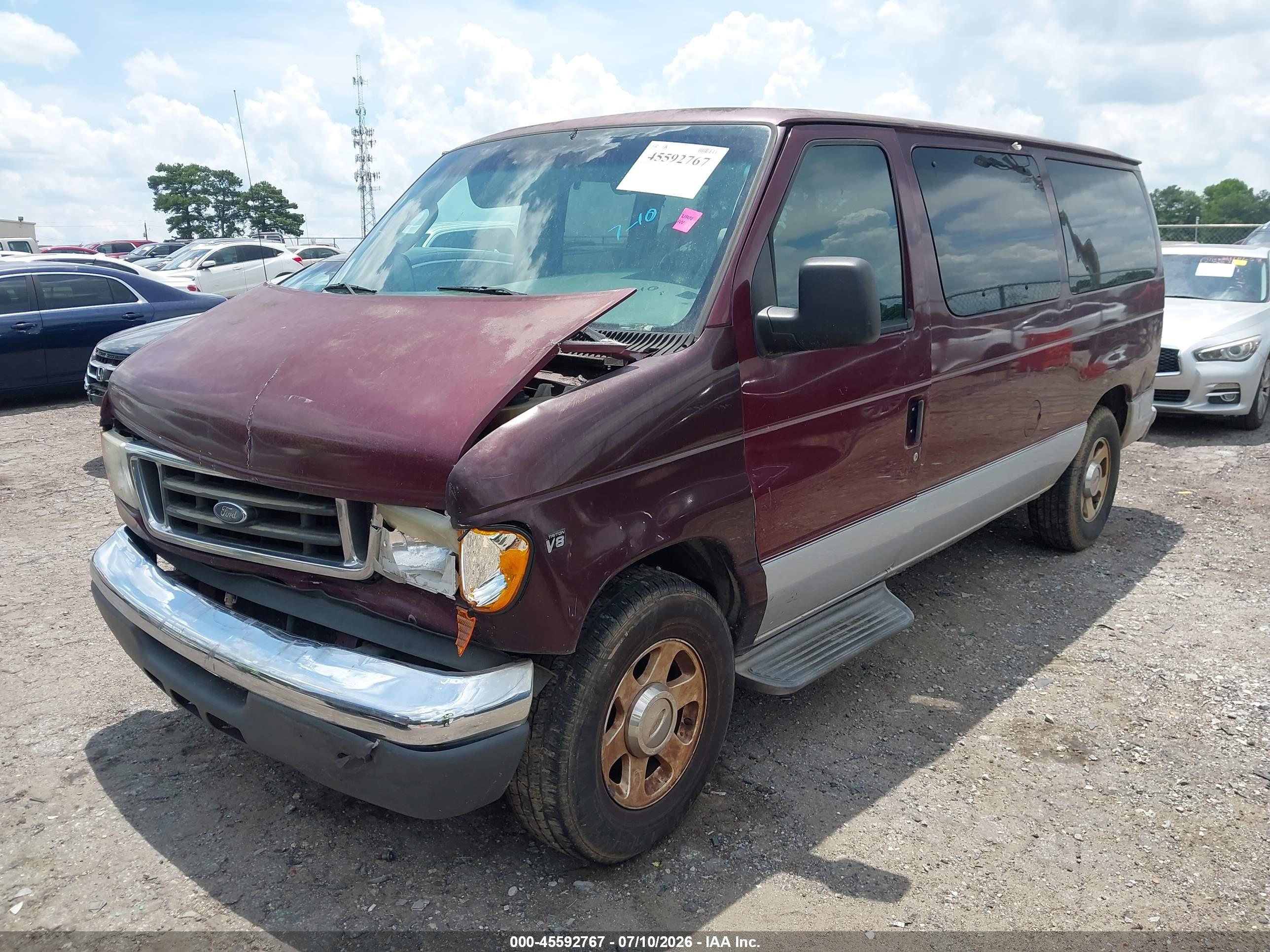 2006 Ford E-150 Xl/xlt Maroon vin: 1FMRE11L66HA68543