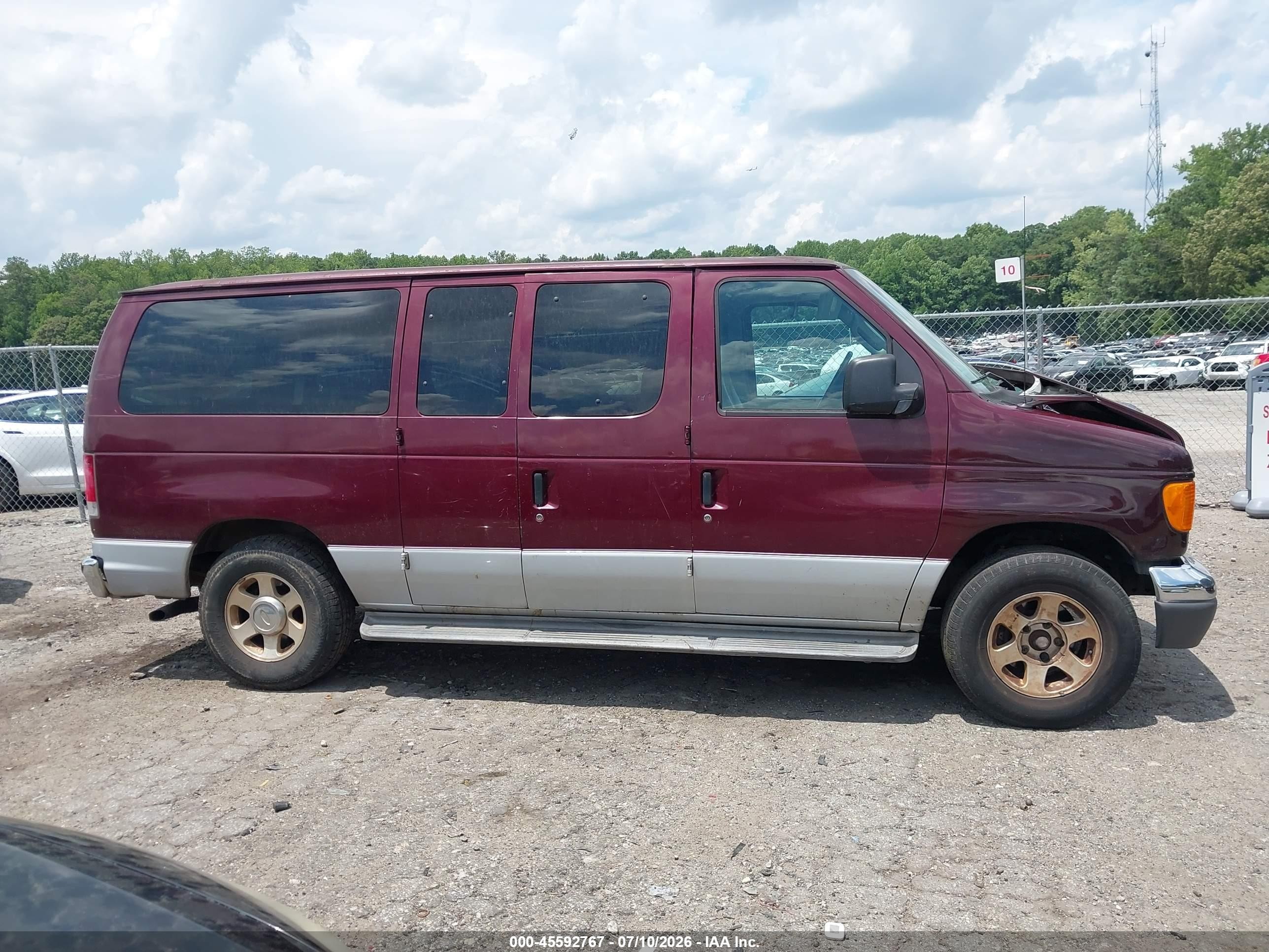 2006 Ford E-150 Xl/xlt Maroon vin: 1FMRE11L66HA68543