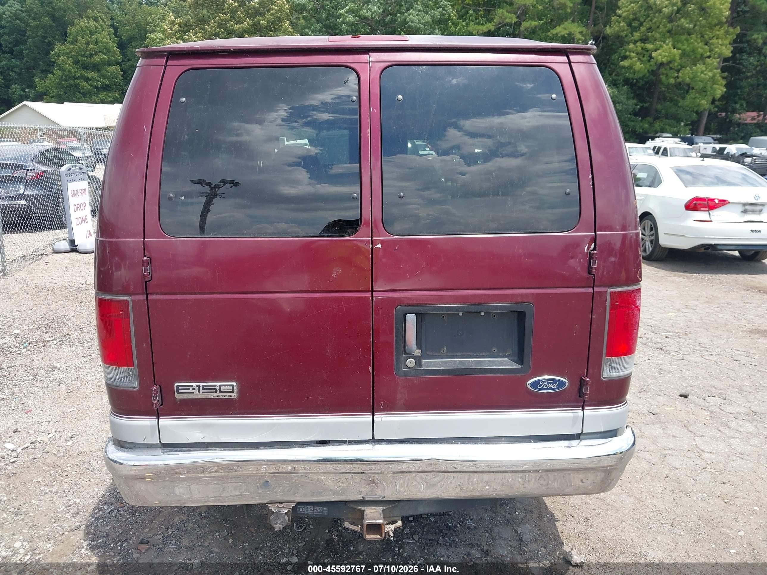 2006 Ford E-150 Xl/xlt Maroon vin: 1FMRE11L66HA68543