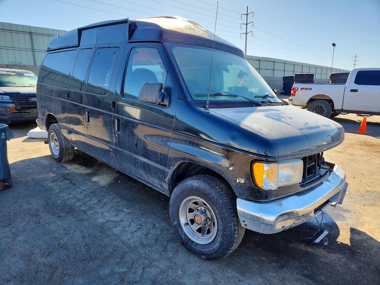 2001 Ford Econoline E150 Wagon Black vin: 1FMRE11LX1HB65947
