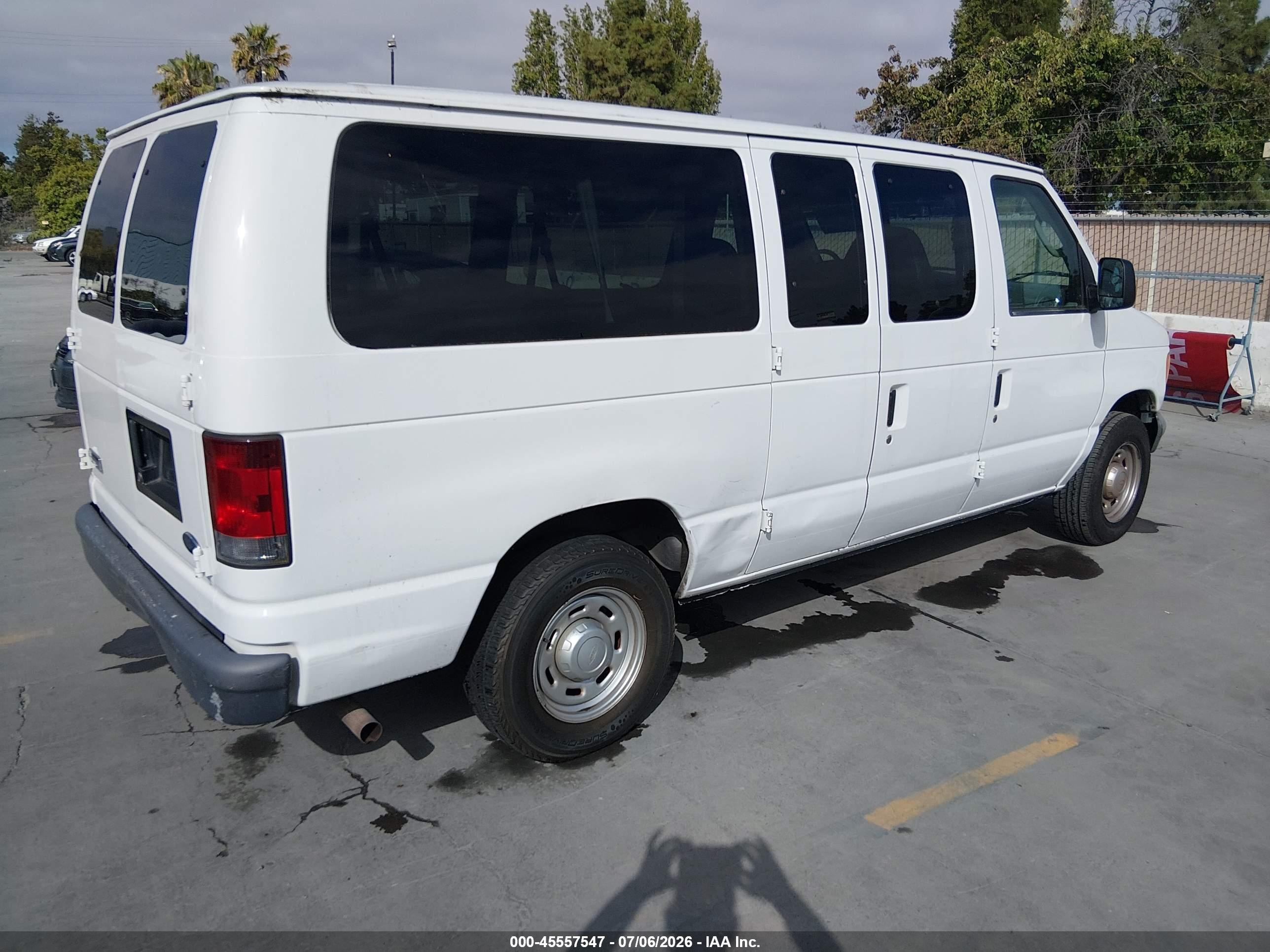 2006 Ford E-150 Xl/xlt White vin: 1FMRE11W16DA25696