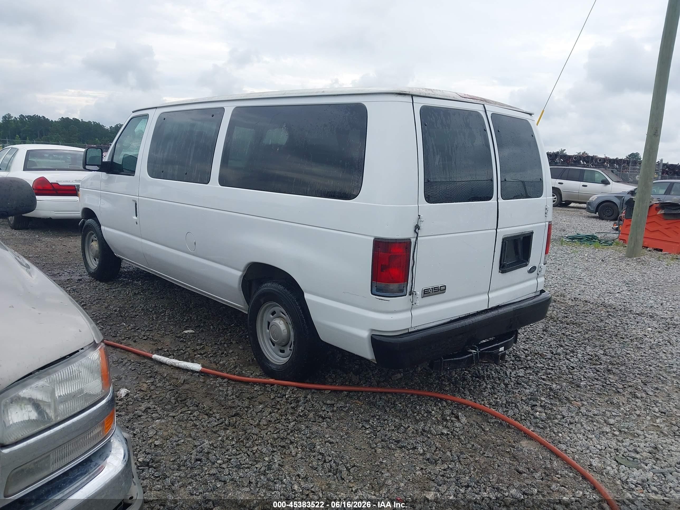 2006 Ford E-150 Xl/xlt White vin: 1FMRE11W46DA49507