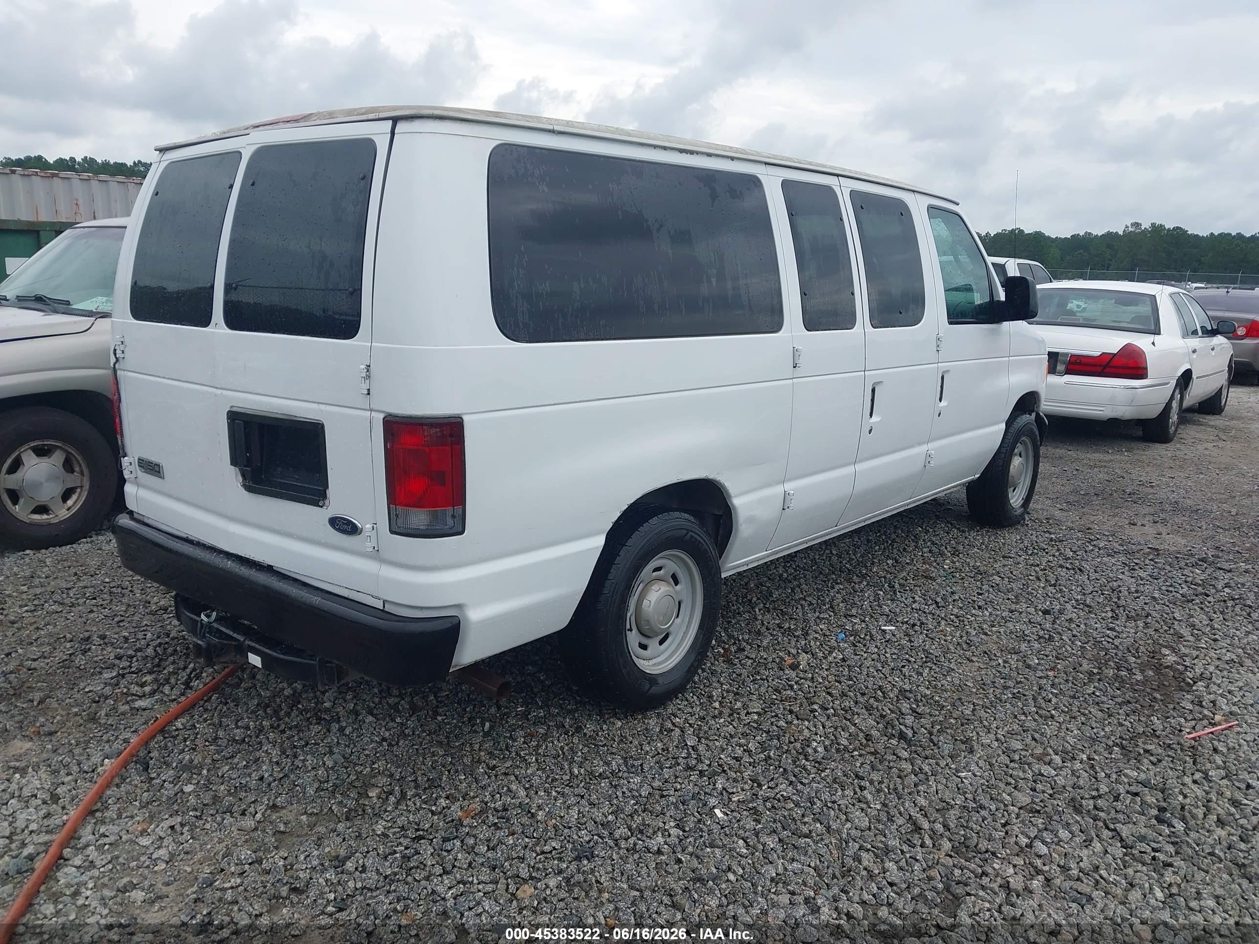 2006 Ford E-150 Xl/xlt White vin: 1FMRE11W46DA49507