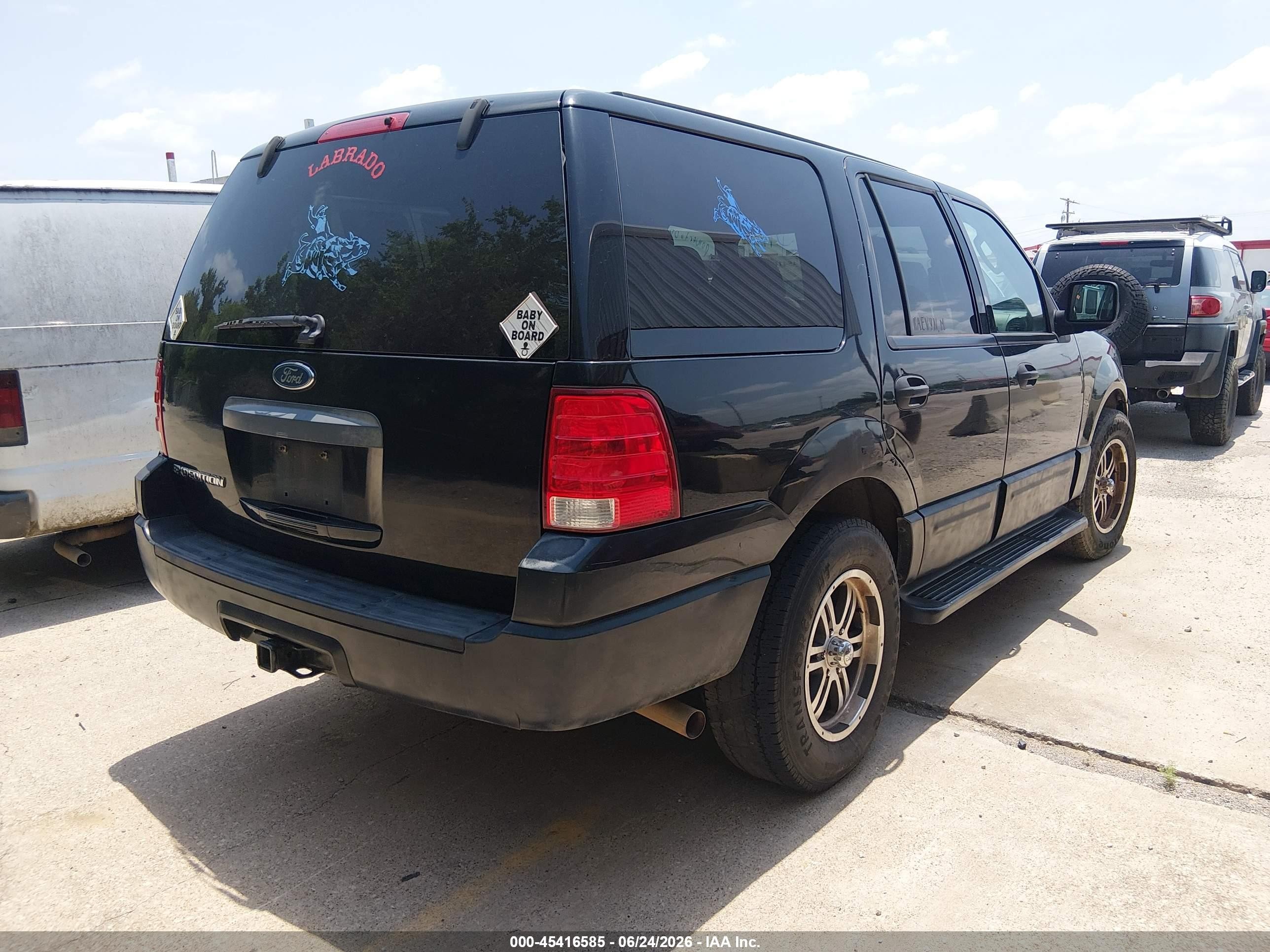 2004 Ford Expedition Xls Black vin: 1FMRU13W24LB07746