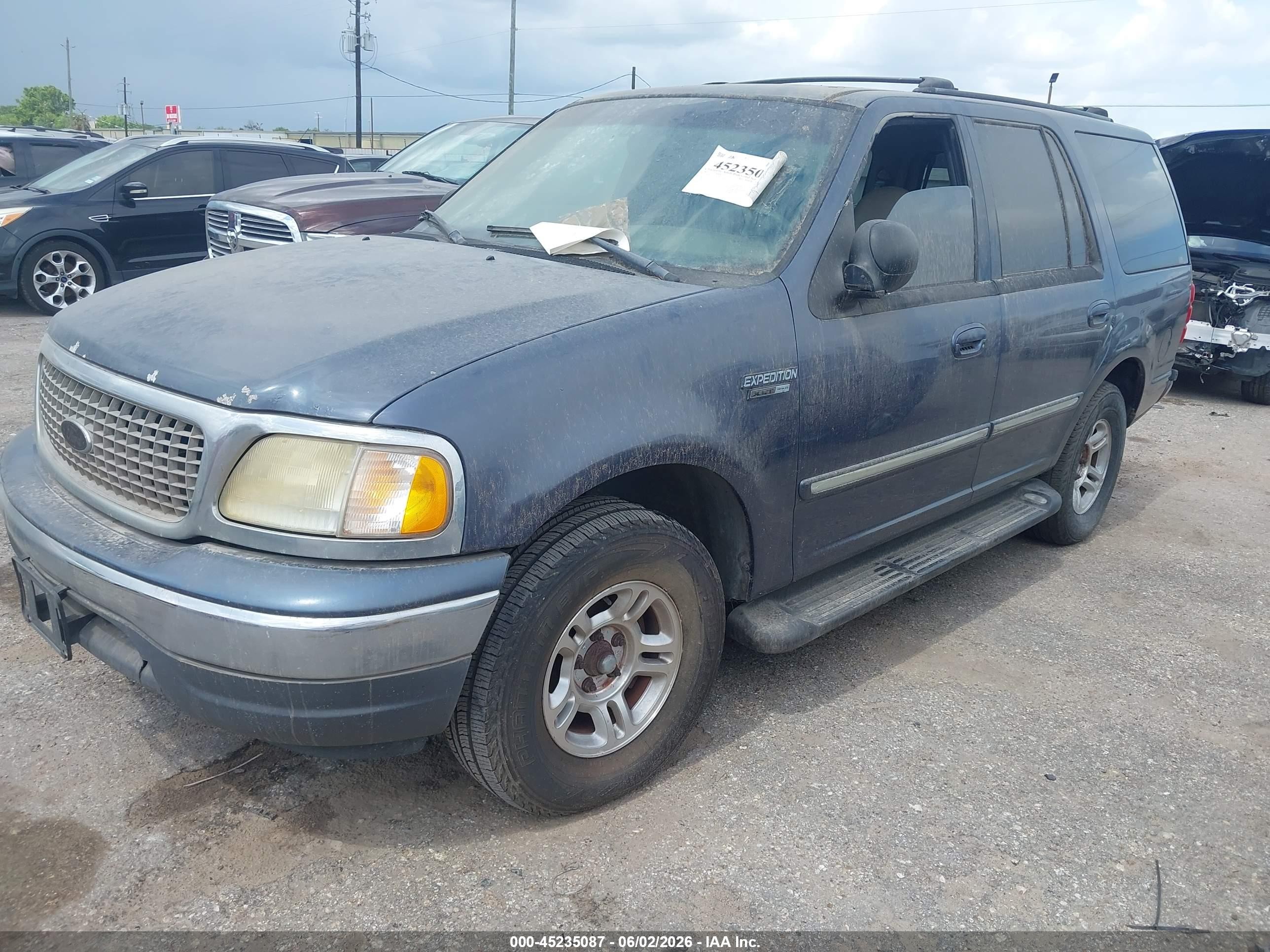 2002 Ford Expedition Xlt Blue vin: 1FMRU15L12LA45708