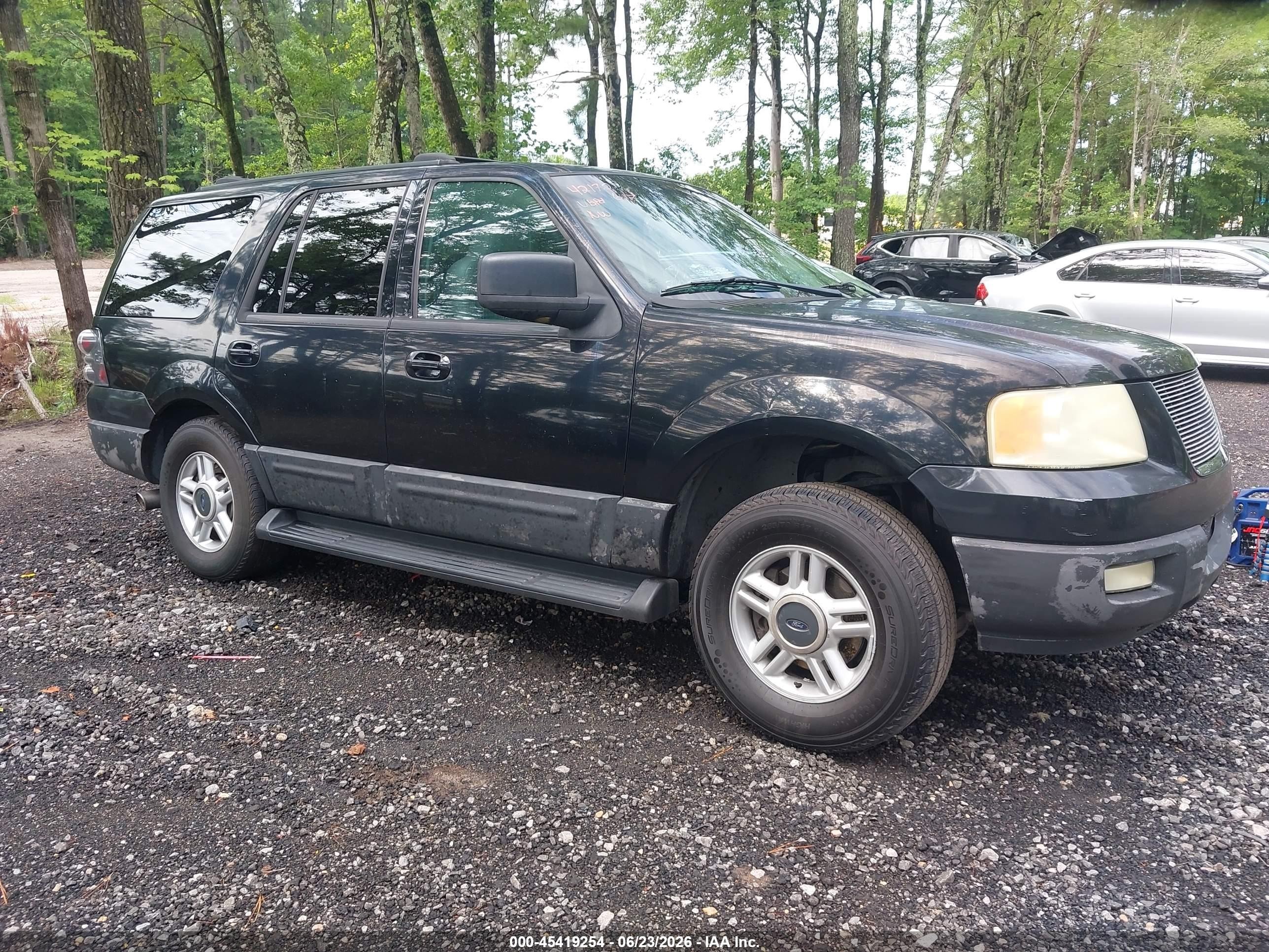 2003 Ford Expedition Xlt Black vin: 1FMRU15L73LA21172