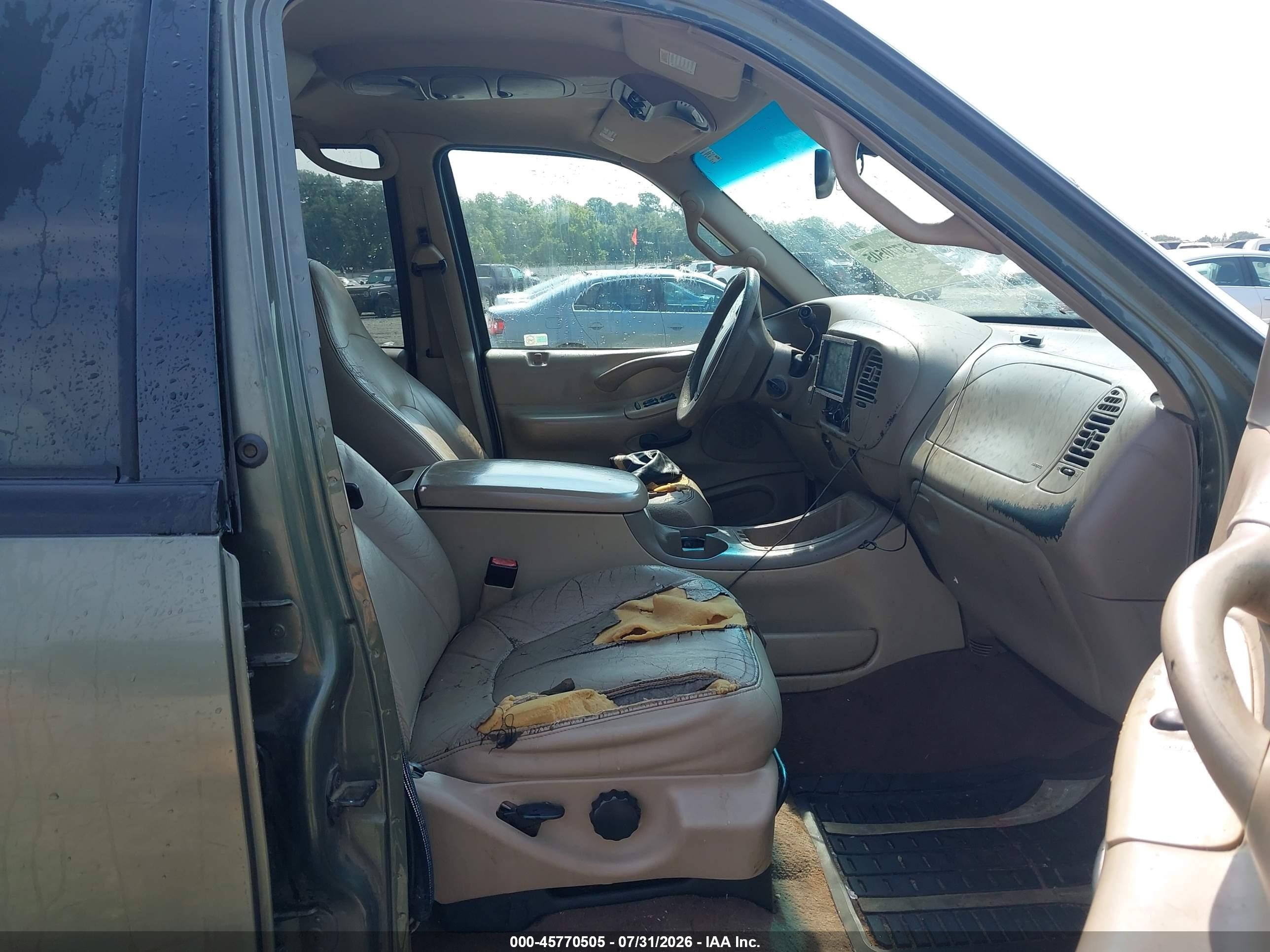 2001 Ford Expedition Xlt Green vin: 1FMRU15L81LA21792