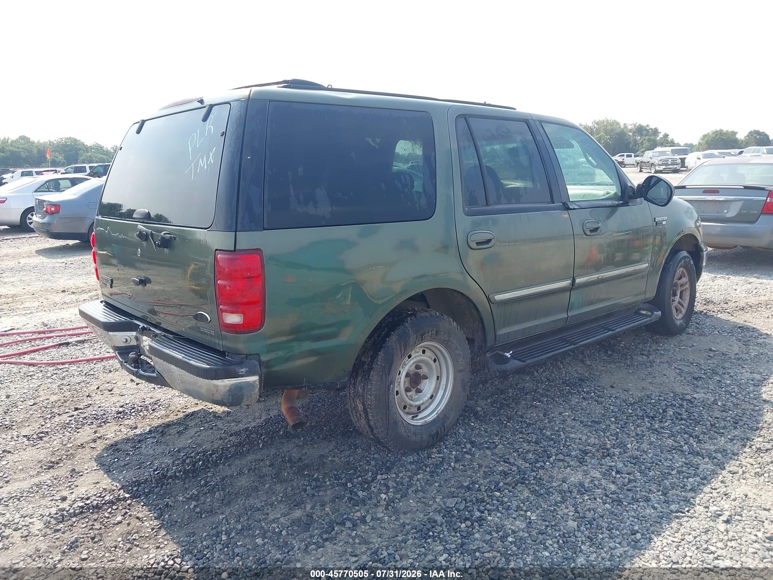2001 Ford Expedition Xlt Green vin: 1FMRU15L81LA21792