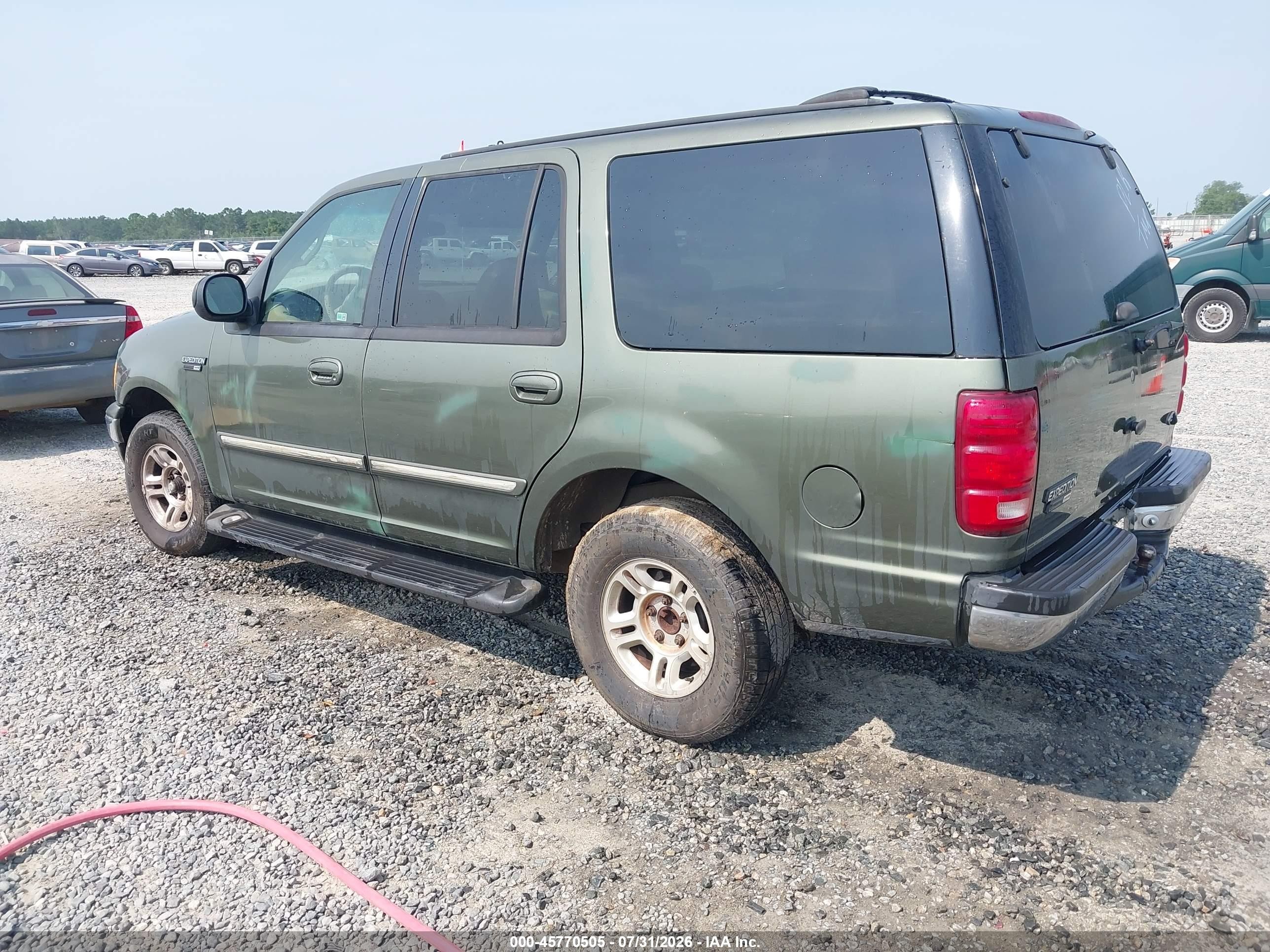 2001 Ford Expedition Xlt Green vin: 1FMRU15L81LA21792