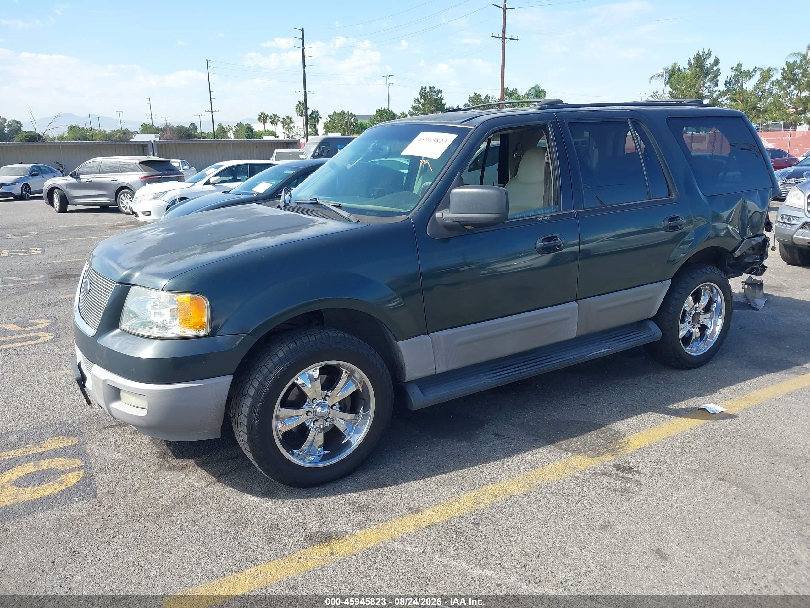2003 Ford Expedition Xlt Зеленый vin: 1FMRU15L93LA24638
