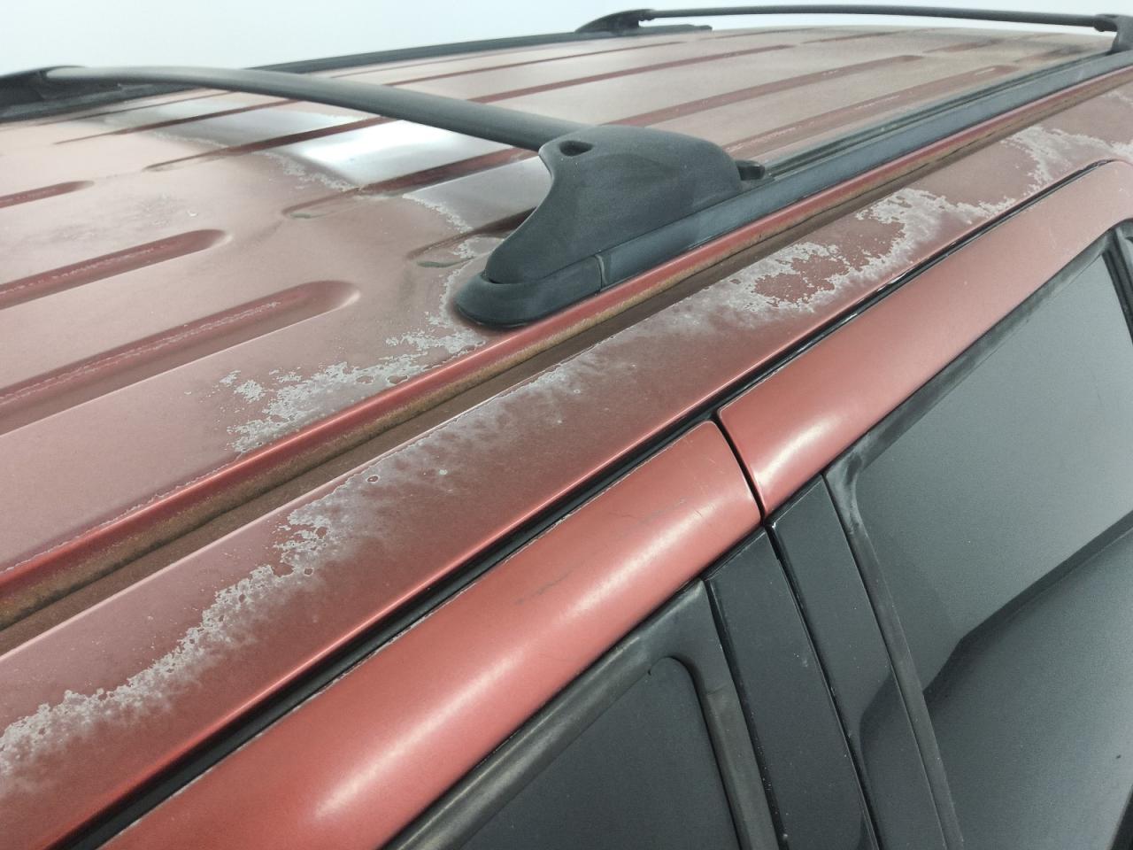 2004 Ford Expedition Xlt Red vin: 1FMRU15W24LB85439 Damage: Left Drip Rail, Peeling, > 12 Inches