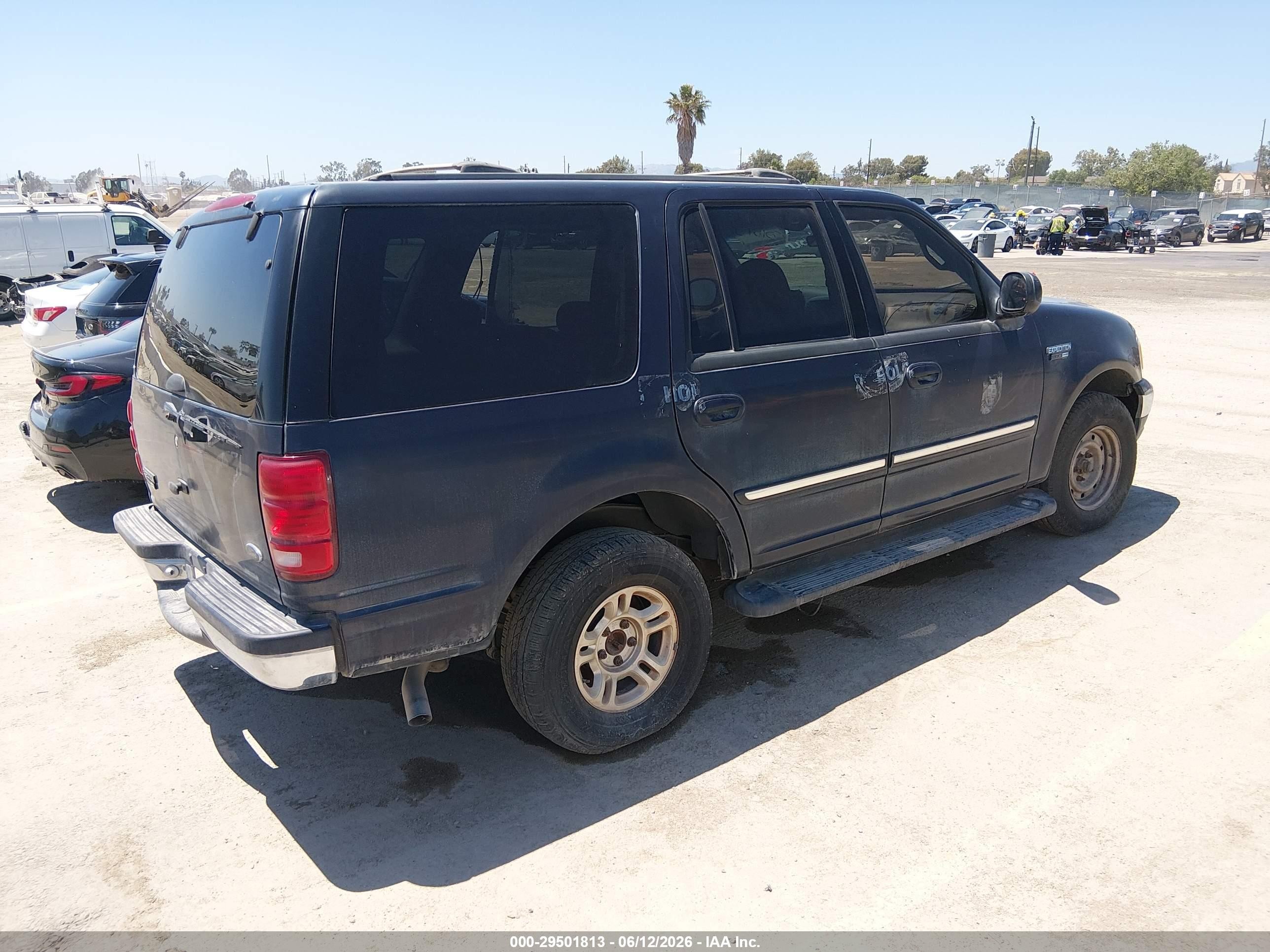 2001 Ford Expedition Xlt Black vin: 1FMRU15W31LA34704