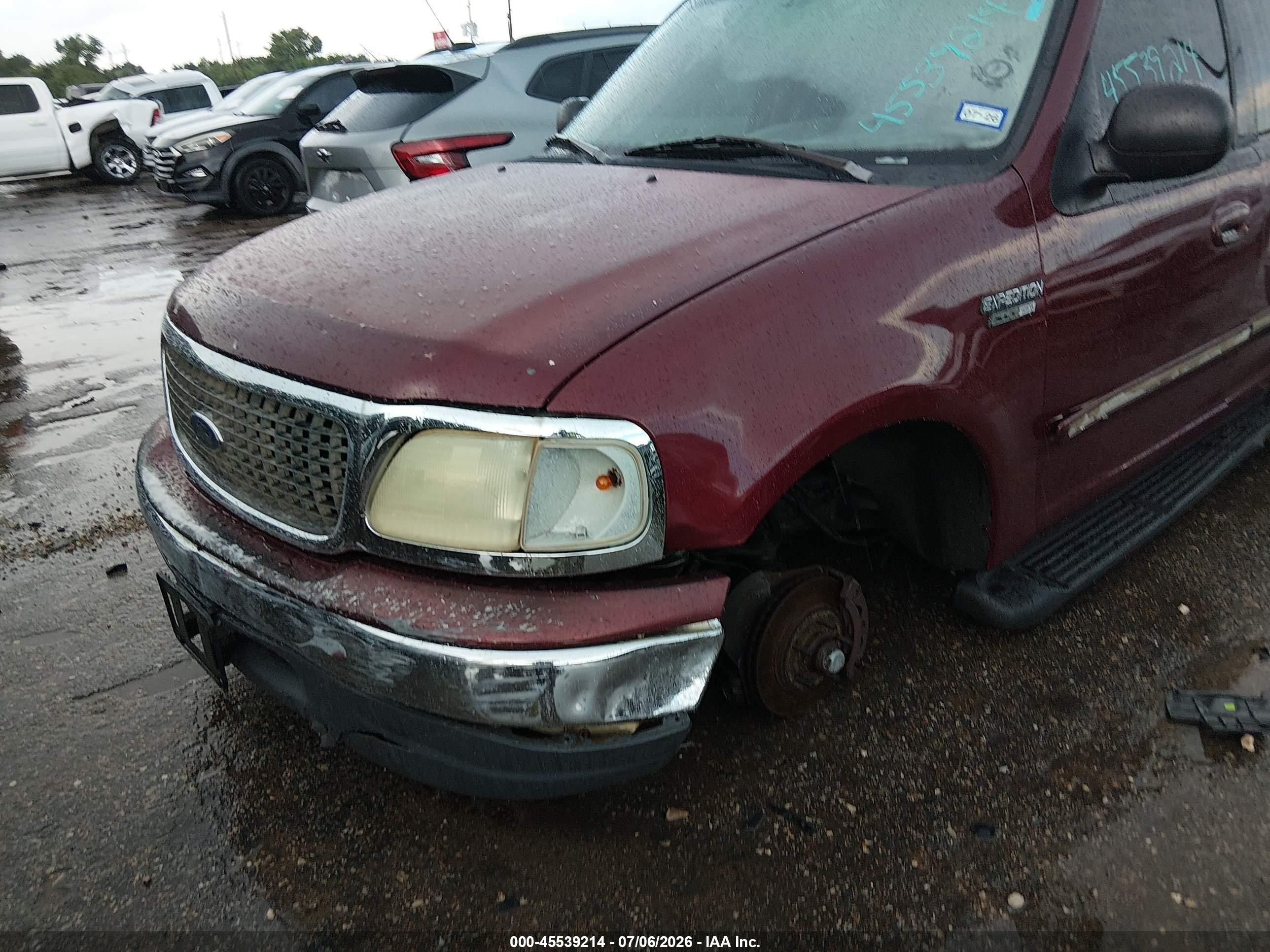 2001 Ford Expedition Xlt Maroon vin: 1FMRU15W41LB31989