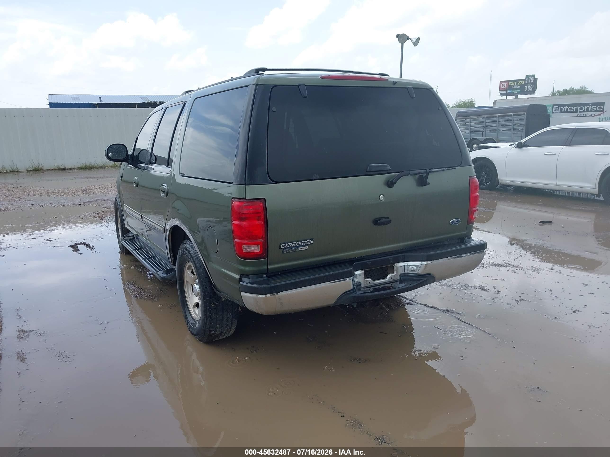 2001 Ford Expedition Xlt Green vin: 1FMRU15W71LB51492