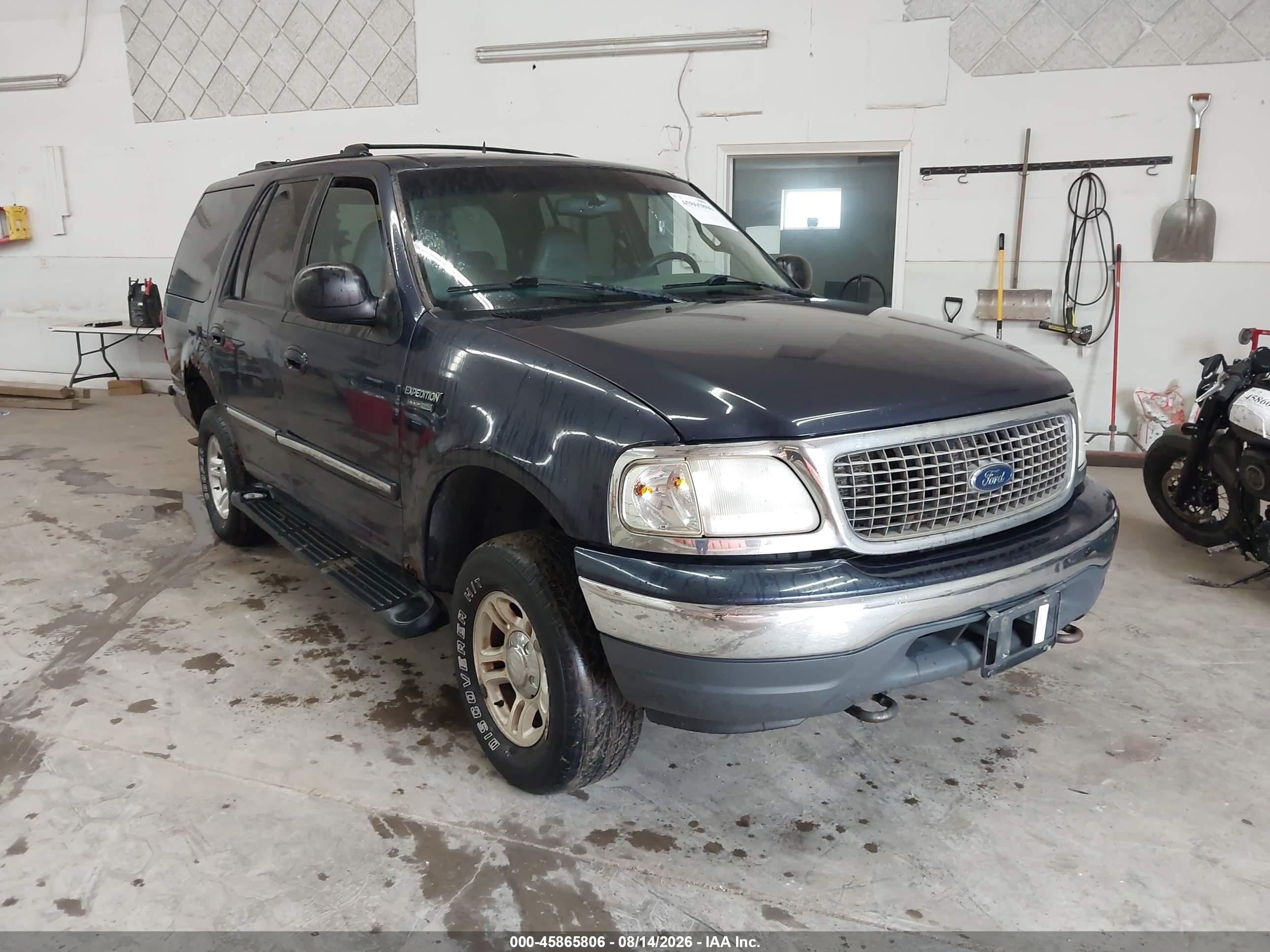2000 Ford Expedition Xlt Blue vin: 1FMRU1666YLA70184