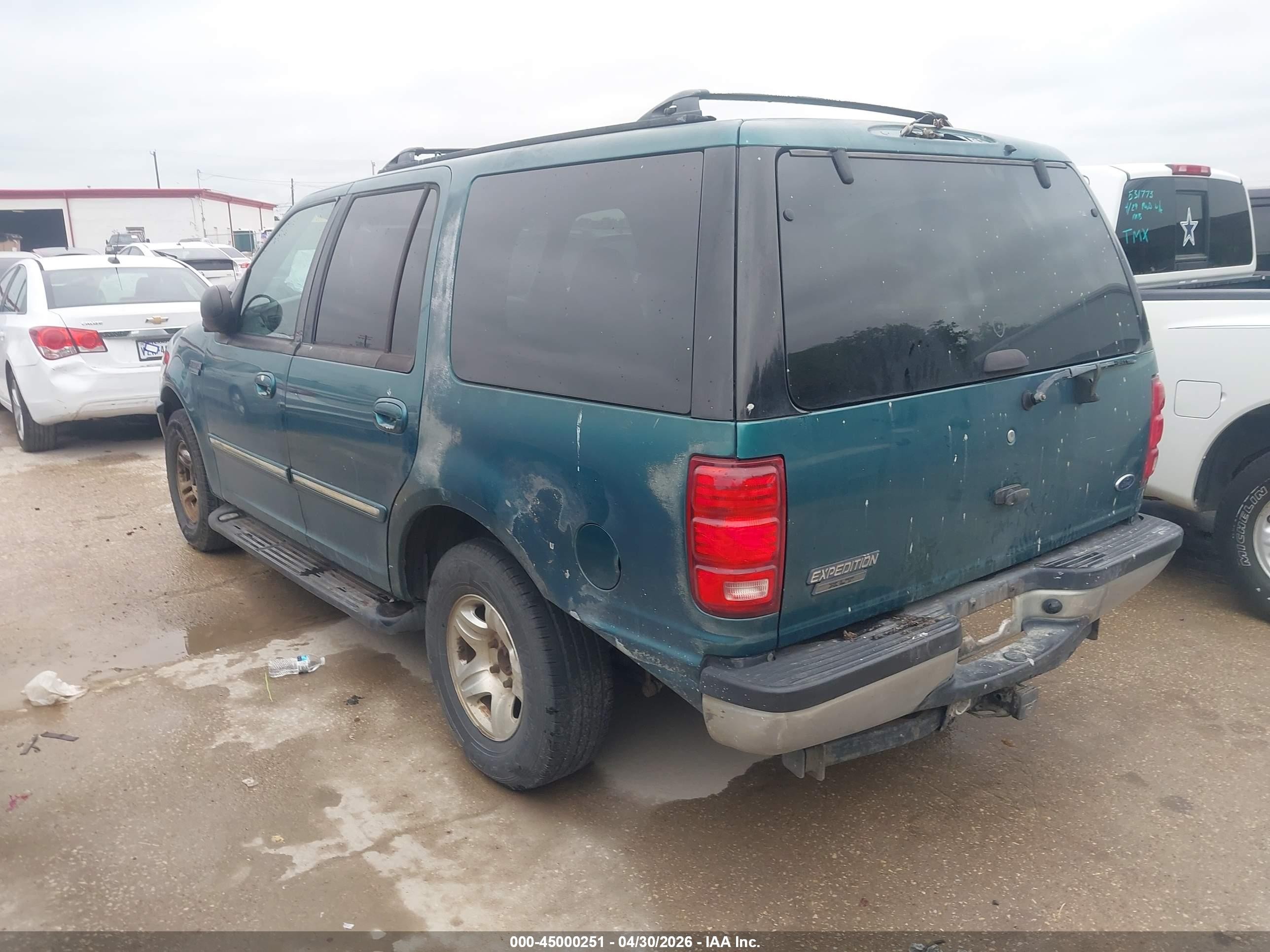 1998 Ford Expedition Eddie Bauer/xlt Green vin: 1FMRU1760WLA17640