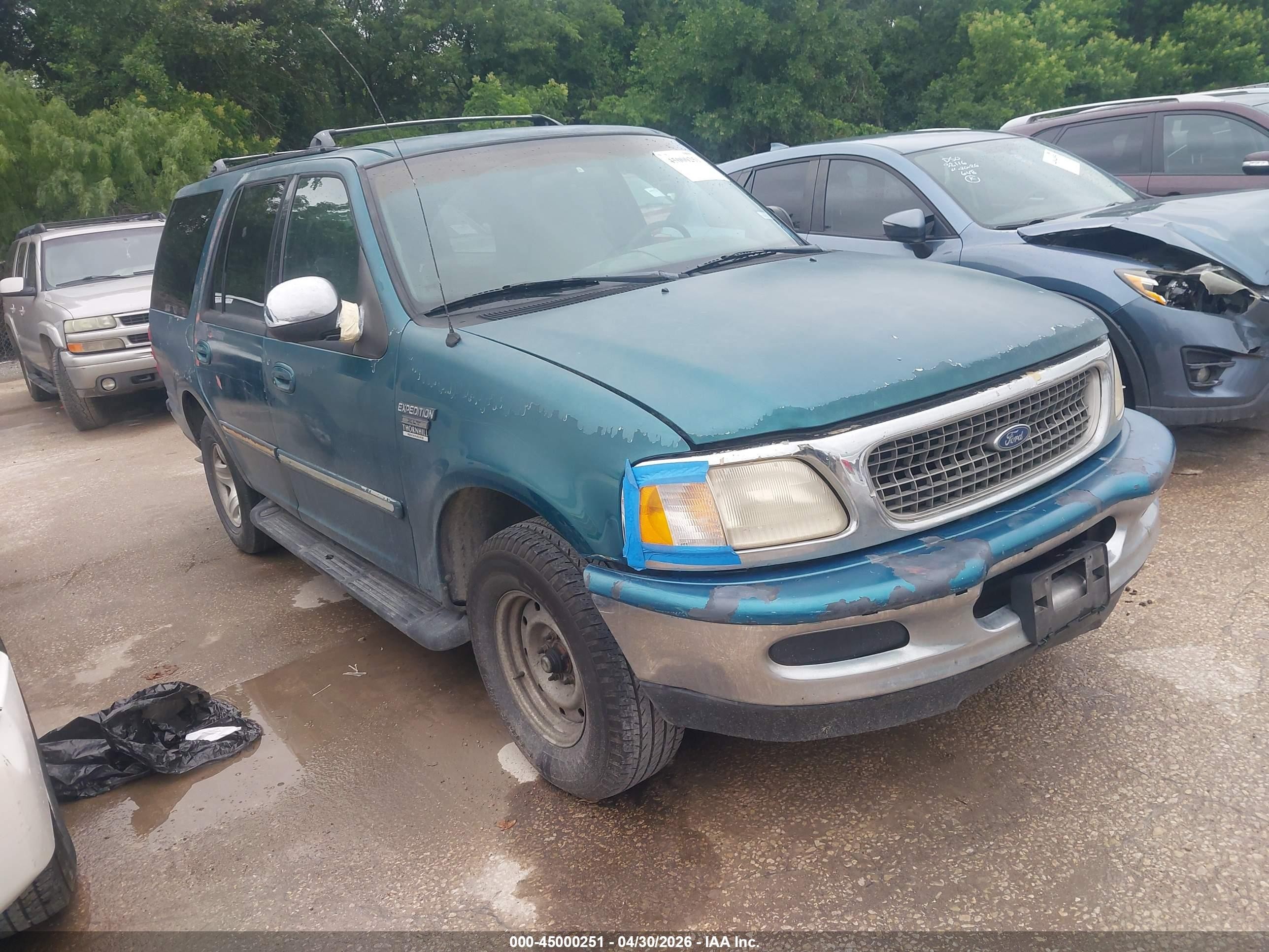 1998 Ford Expedition Eddie Bauer/xlt Green vin: 1FMRU1760WLA17640