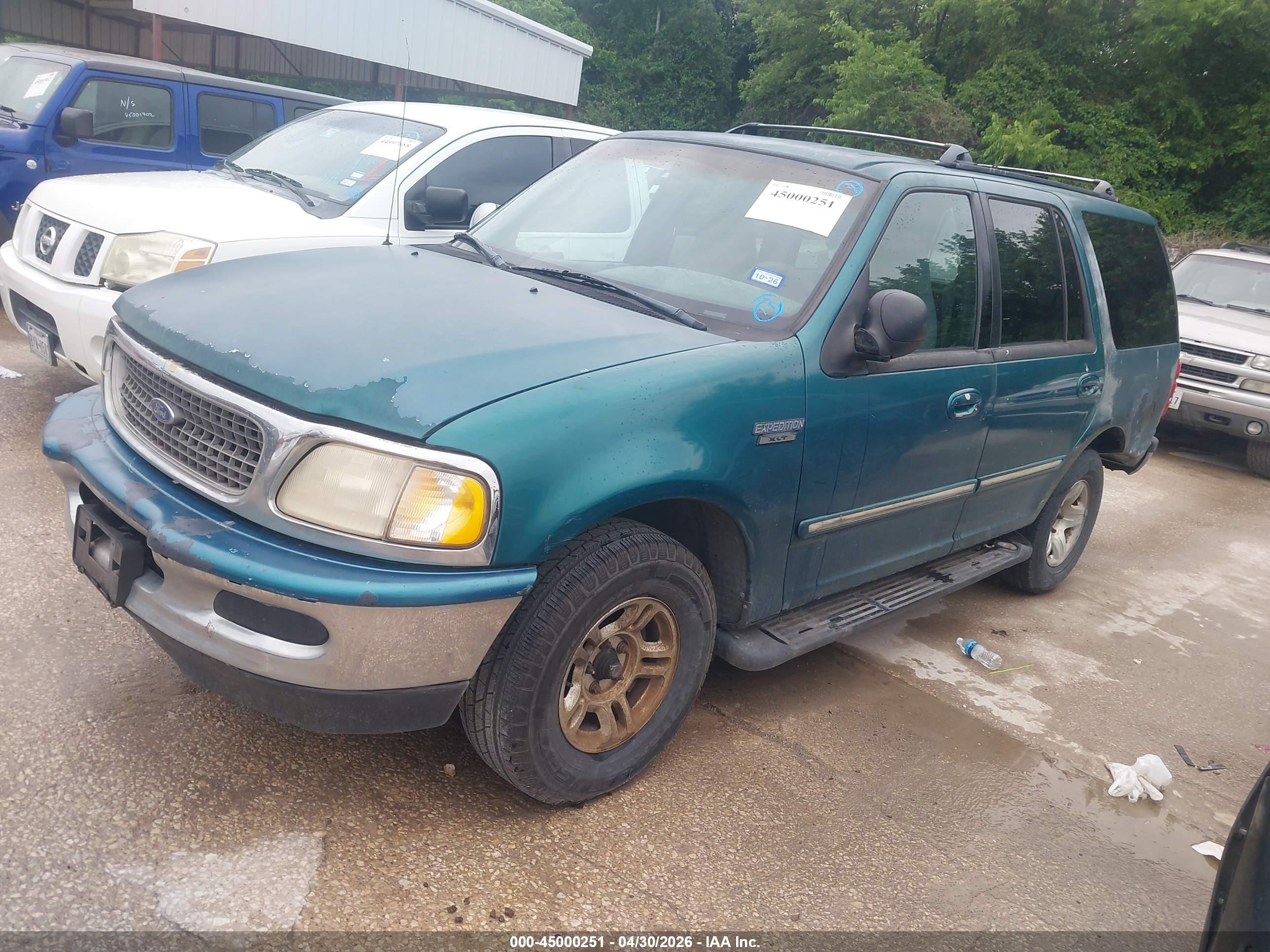 1998 Ford Expedition Eddie Bauer/xlt Green vin: 1FMRU1760WLA17640