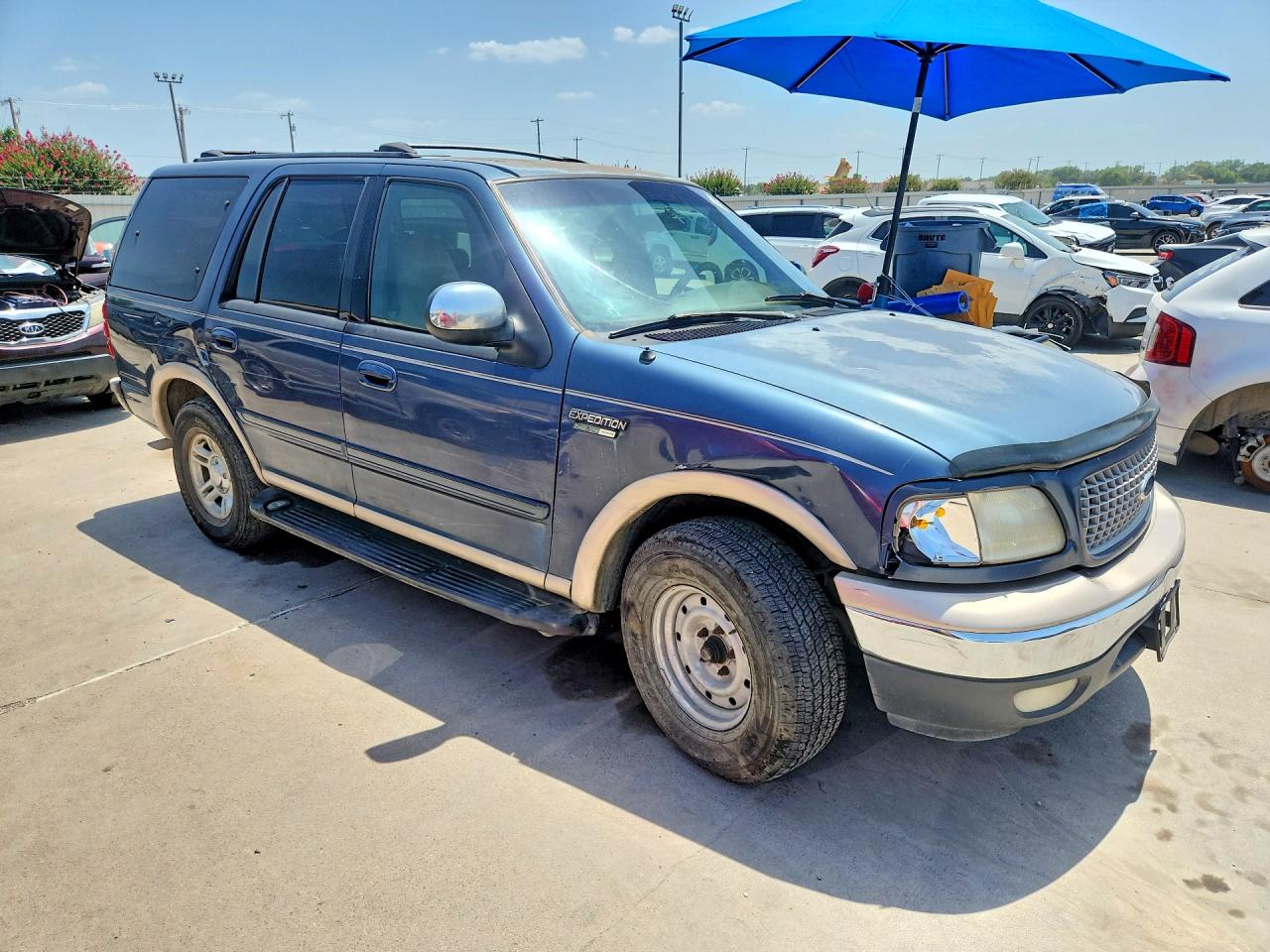 1999 Ford Expedition Blue vin: 1FMRU1761XLB47170