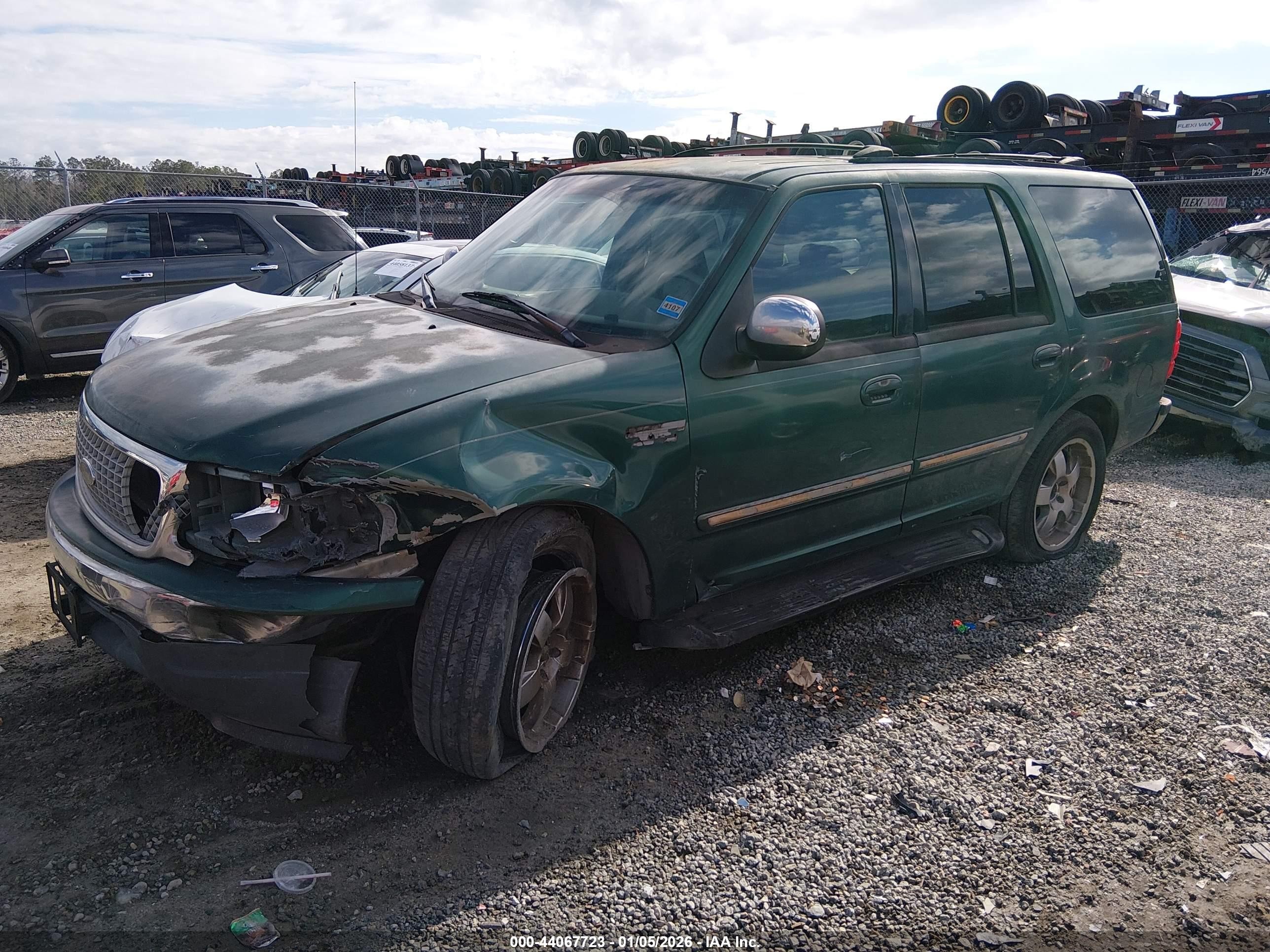 1999 Ford Expedition Eddie Bauer/xlt Green vin: 1FMRU1769XLA04290