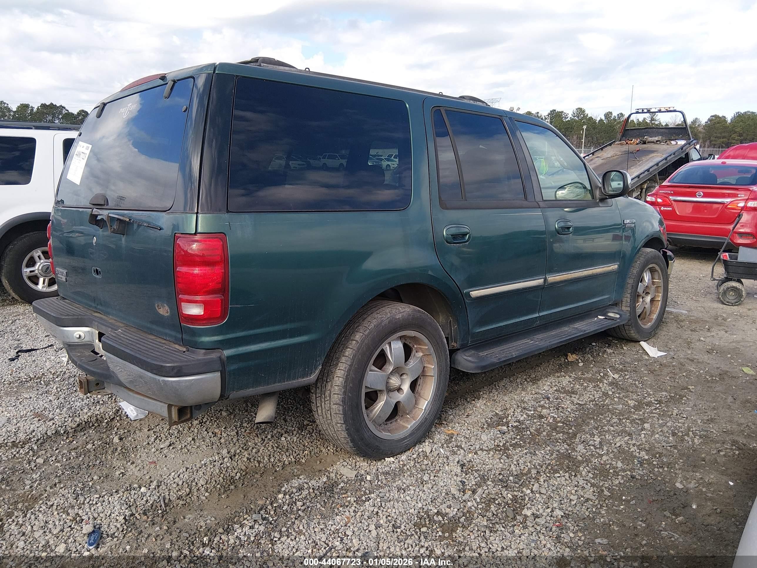 1999 Ford Expedition Eddie Bauer/xlt Green vin: 1FMRU1769XLA04290