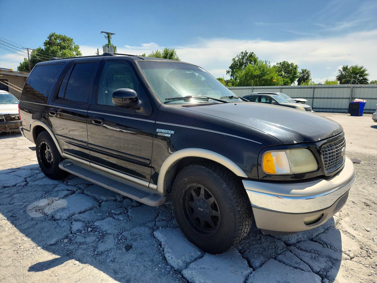 2002 Ford Expedition Eddie Bauer Black vin: 1FMRU17L02LA26600