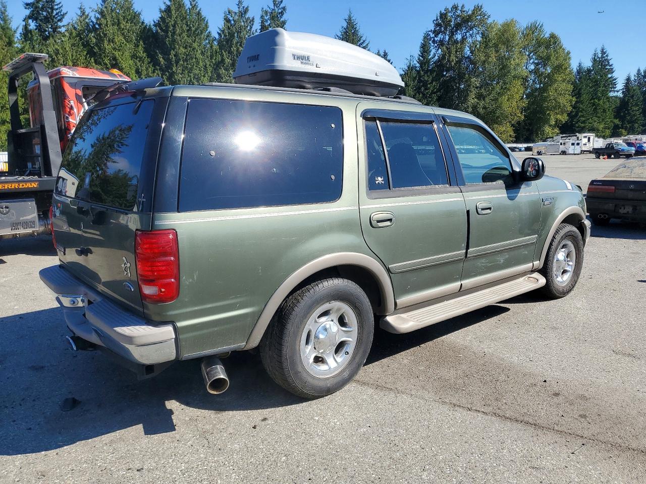 2001 Ford Expedition Eddie Bauer Green vin: 1FMRU17L11LA77974