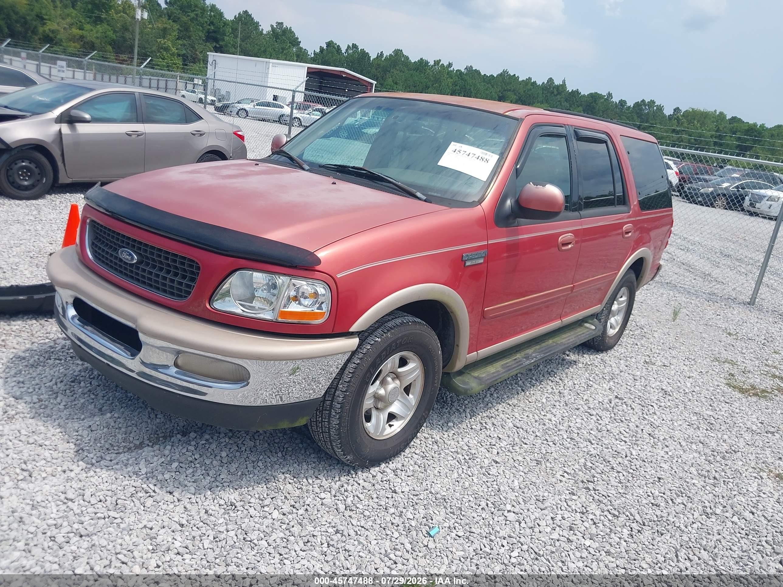 1998 Ford Expedition Eddie Bauer/xlt Red vin: 1FMRU17L4WLC48806