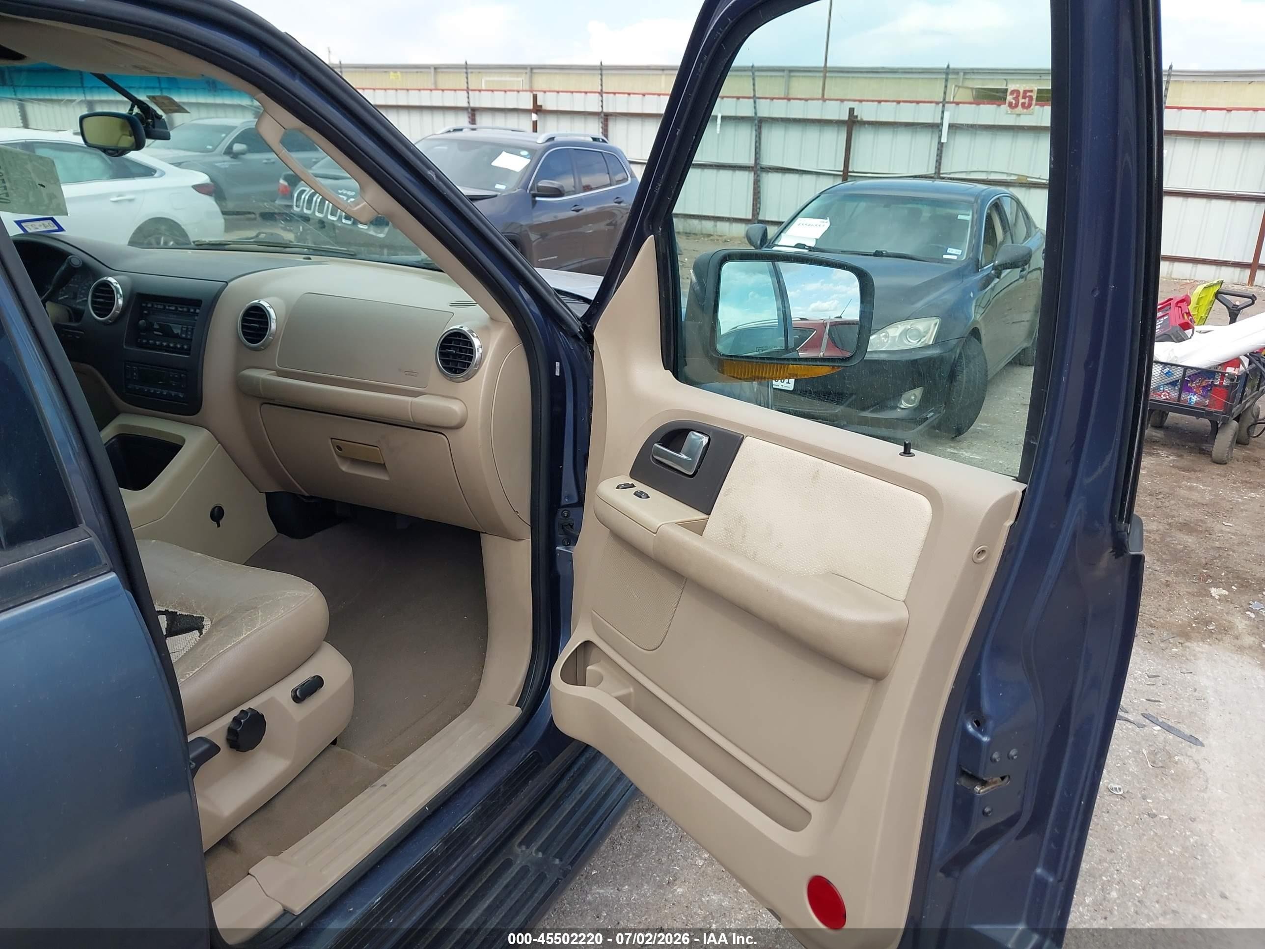 2003 Ford Expedition Eddie Bauer Blue vin: 1FMRU17L63LA00505