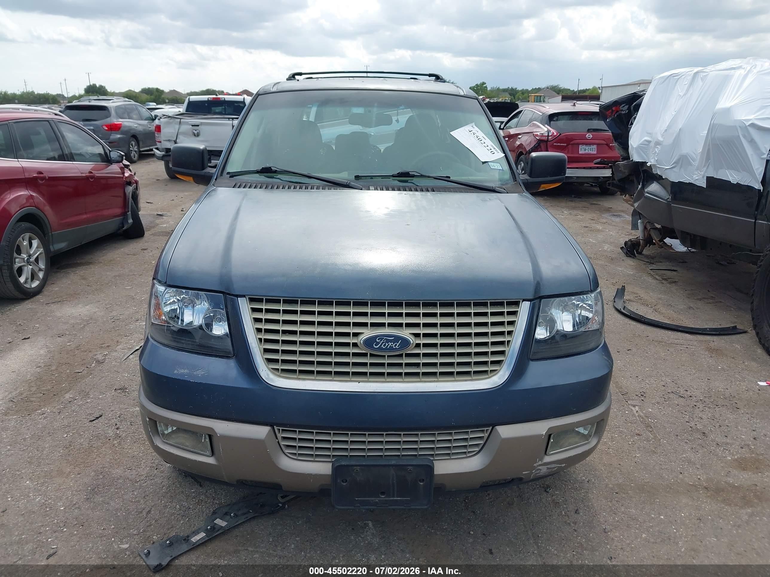 2003 Ford Expedition Eddie Bauer Blue vin: 1FMRU17L63LA00505