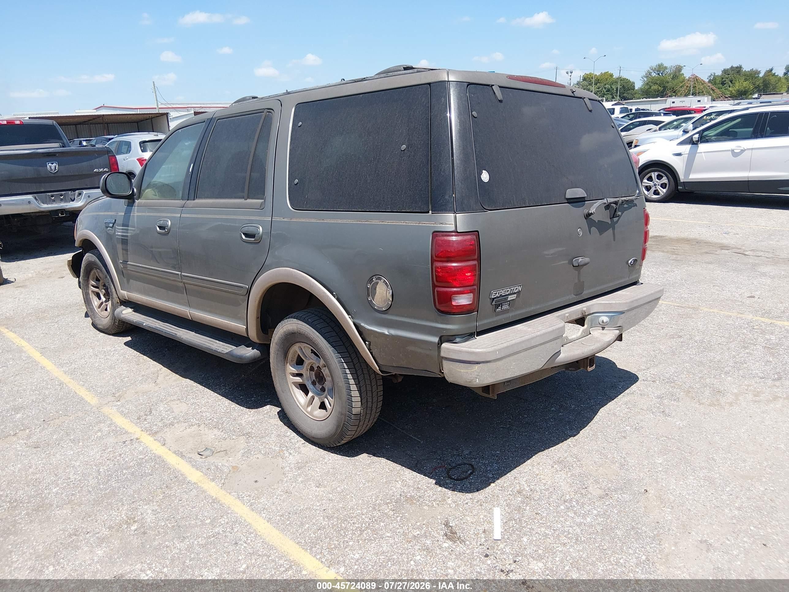 1999 Ford Expedition Eddie Bauer/xlt Green vin: 1FMRU17L6XLC17154