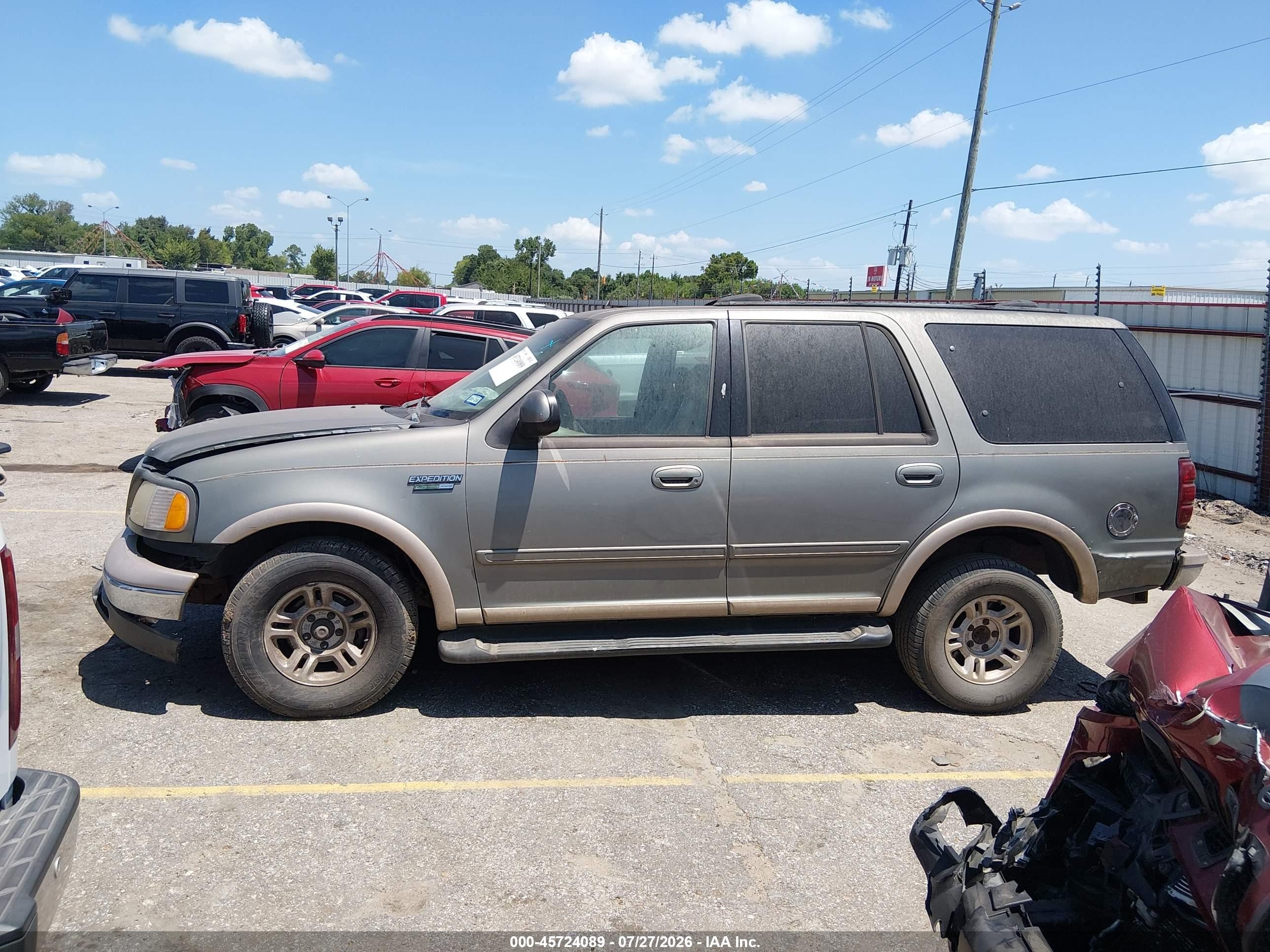 1999 Ford Expedition Eddie Bauer/xlt Green vin: 1FMRU17L6XLC17154