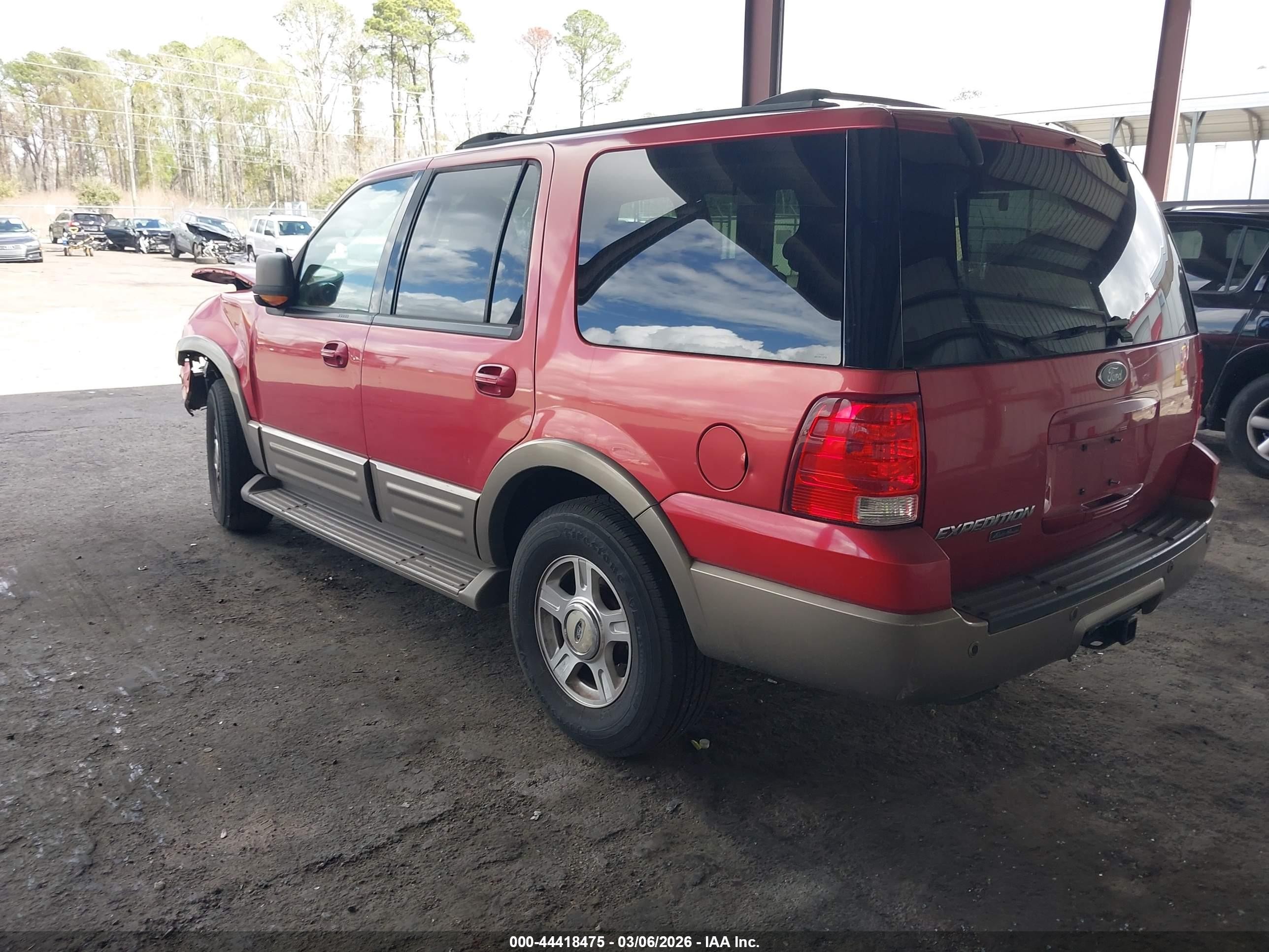2003 Ford Expedition Eddie Bauer Red vin: 1FMRU17W03LB96807