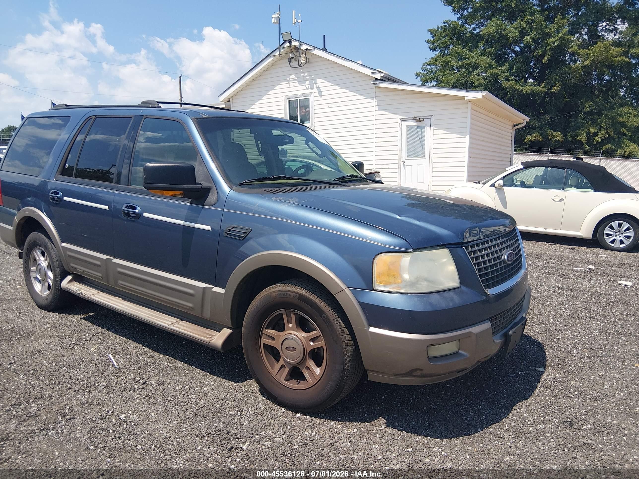 2004 Ford Expedition Eddie Bauer Navy vin: 1FMRU17W24LA77335