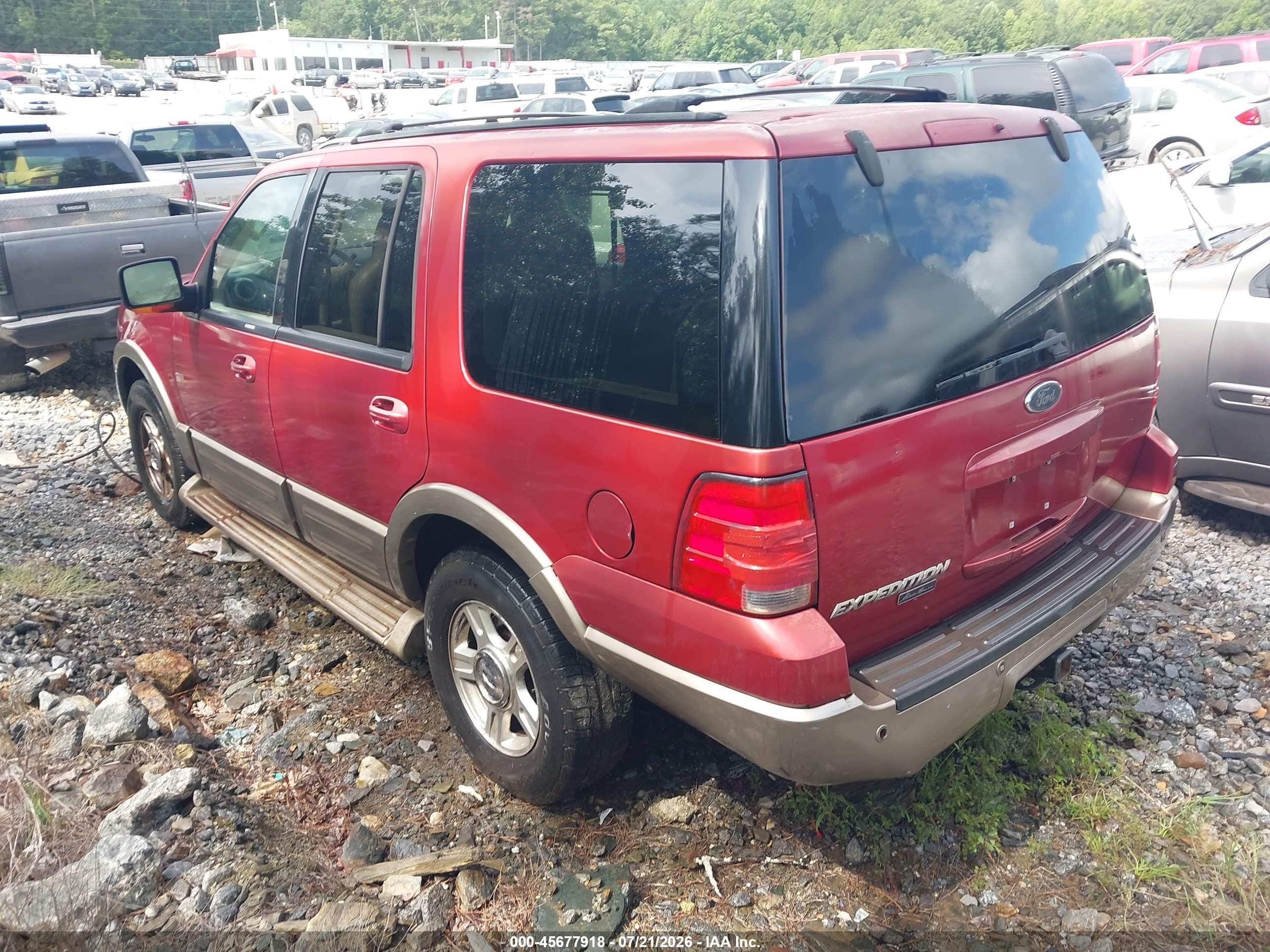 2004 Ford Expedition Eddie Bauer Red vin: 1FMRU17W24LB33094
