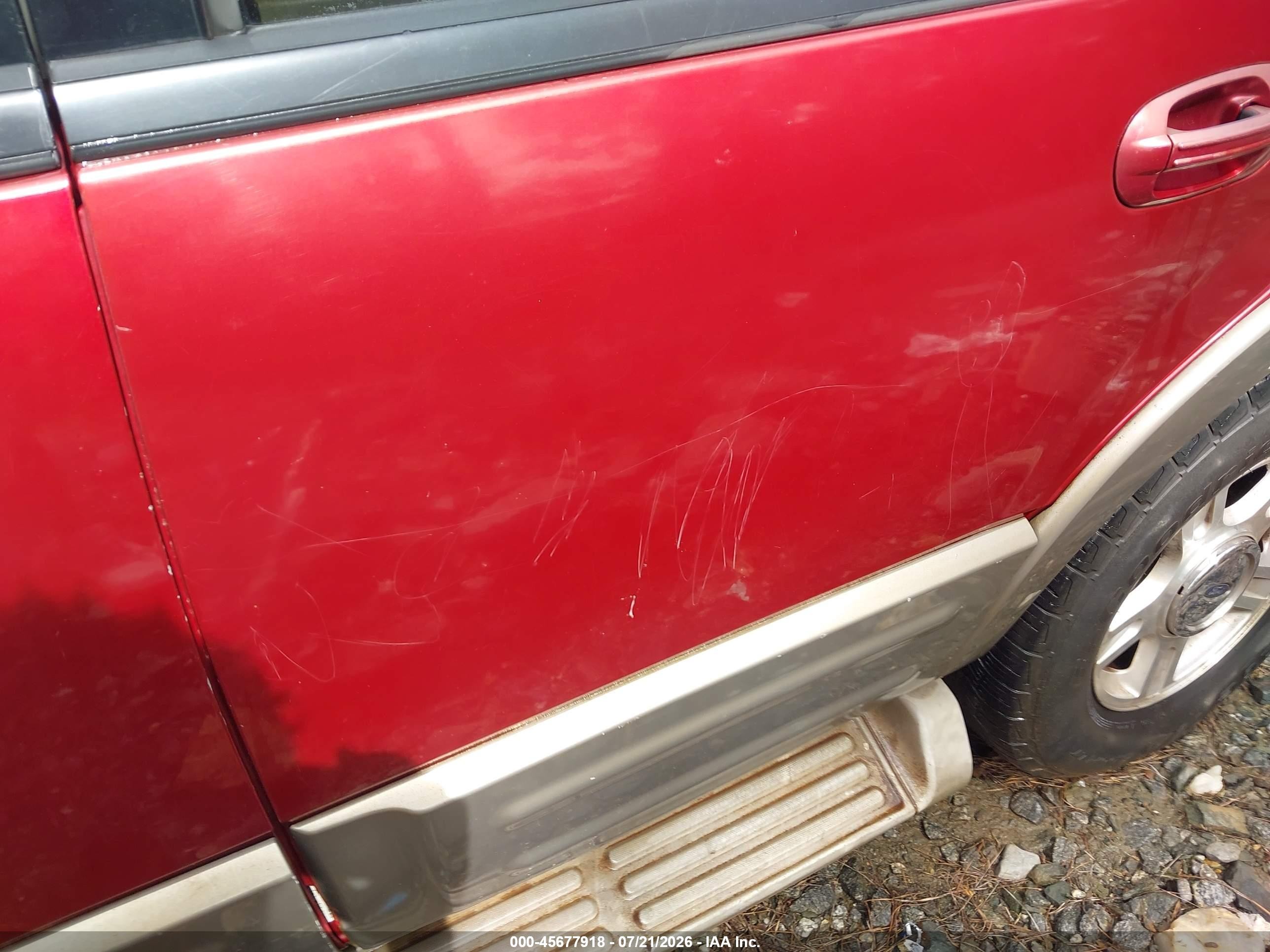2004 Ford Expedition Eddie Bauer Red vin: 1FMRU17W24LB33094