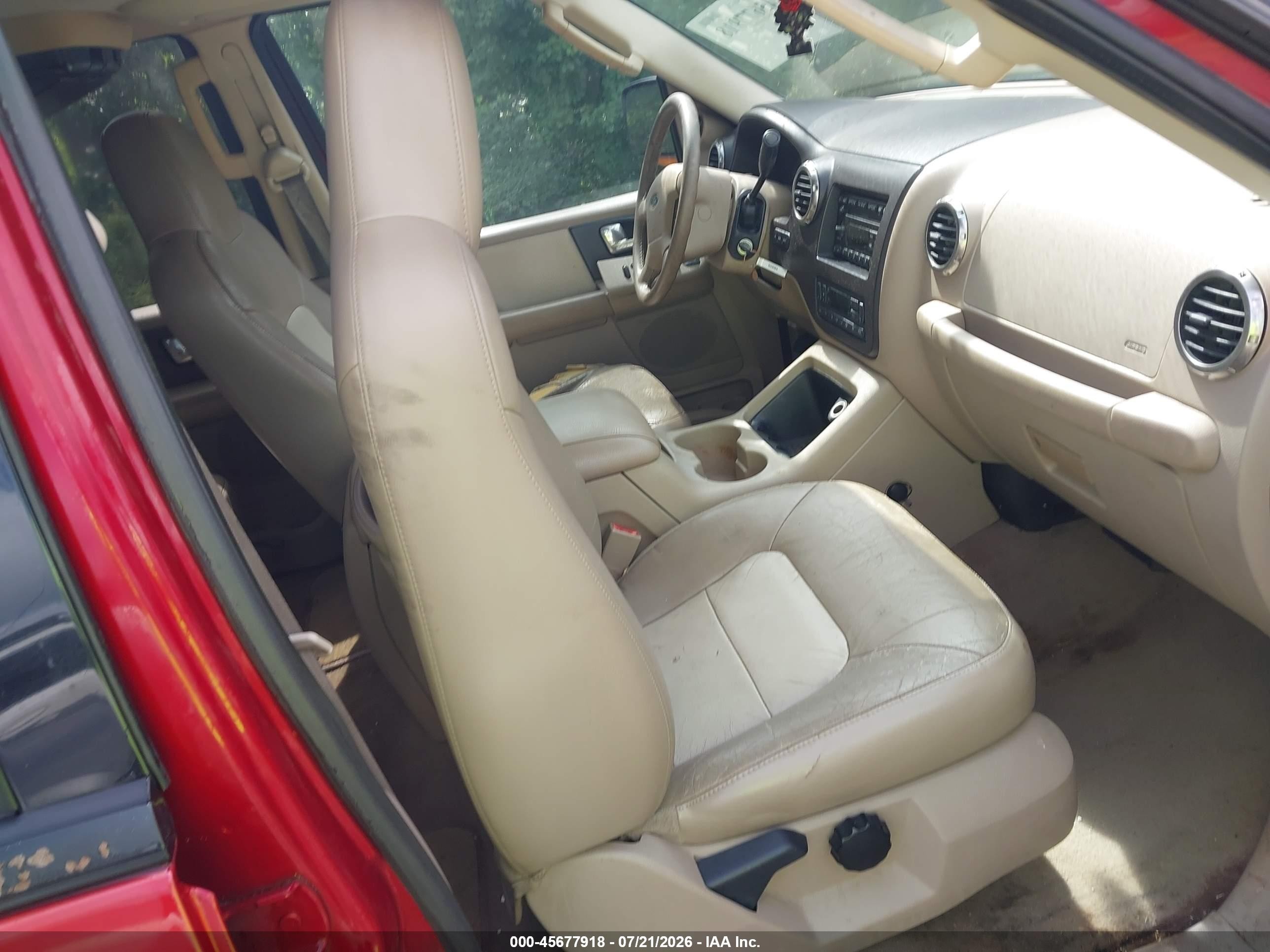 2004 Ford Expedition Eddie Bauer Red vin: 1FMRU17W24LB33094