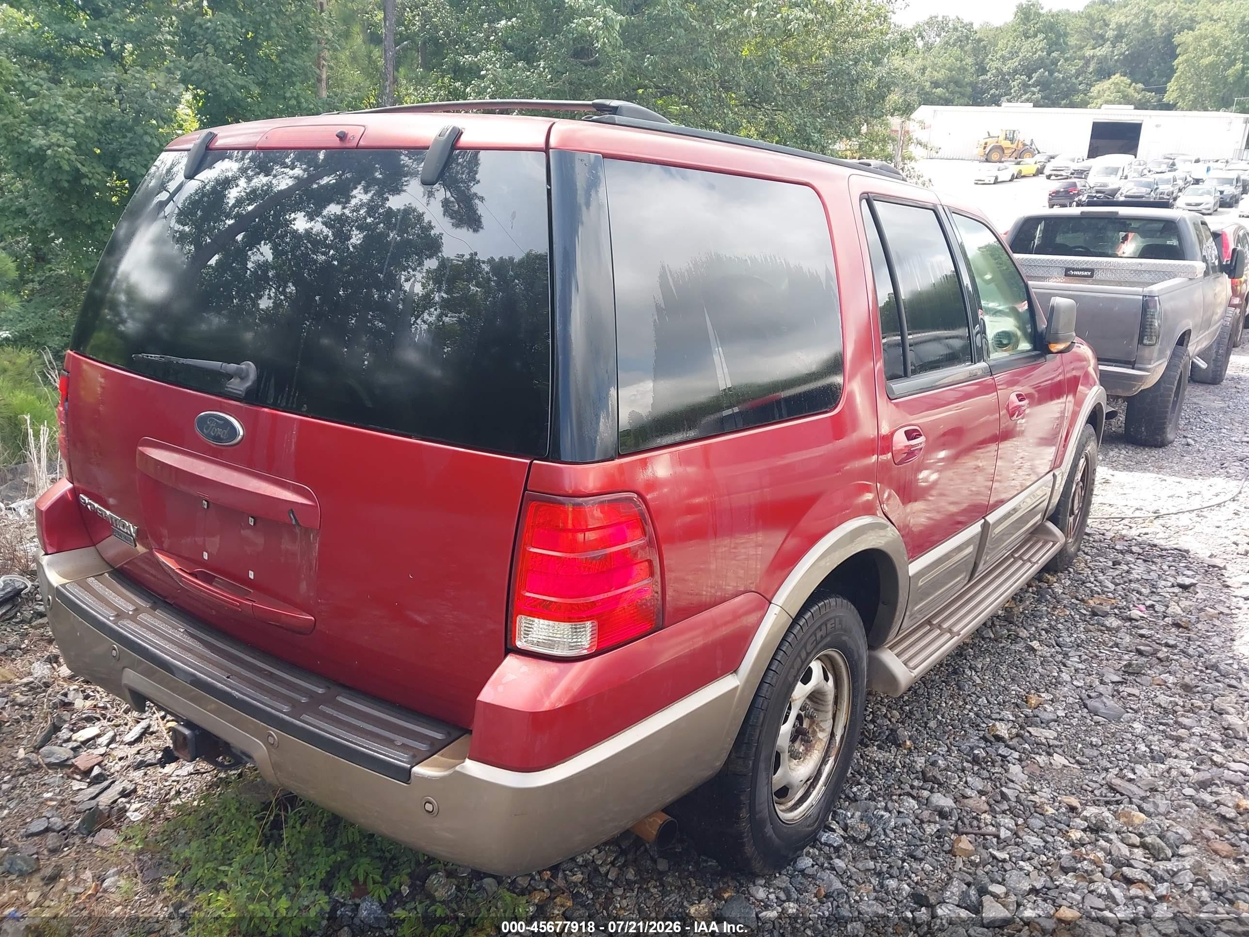 2004 Ford Expedition Eddie Bauer Red vin: 1FMRU17W24LB33094