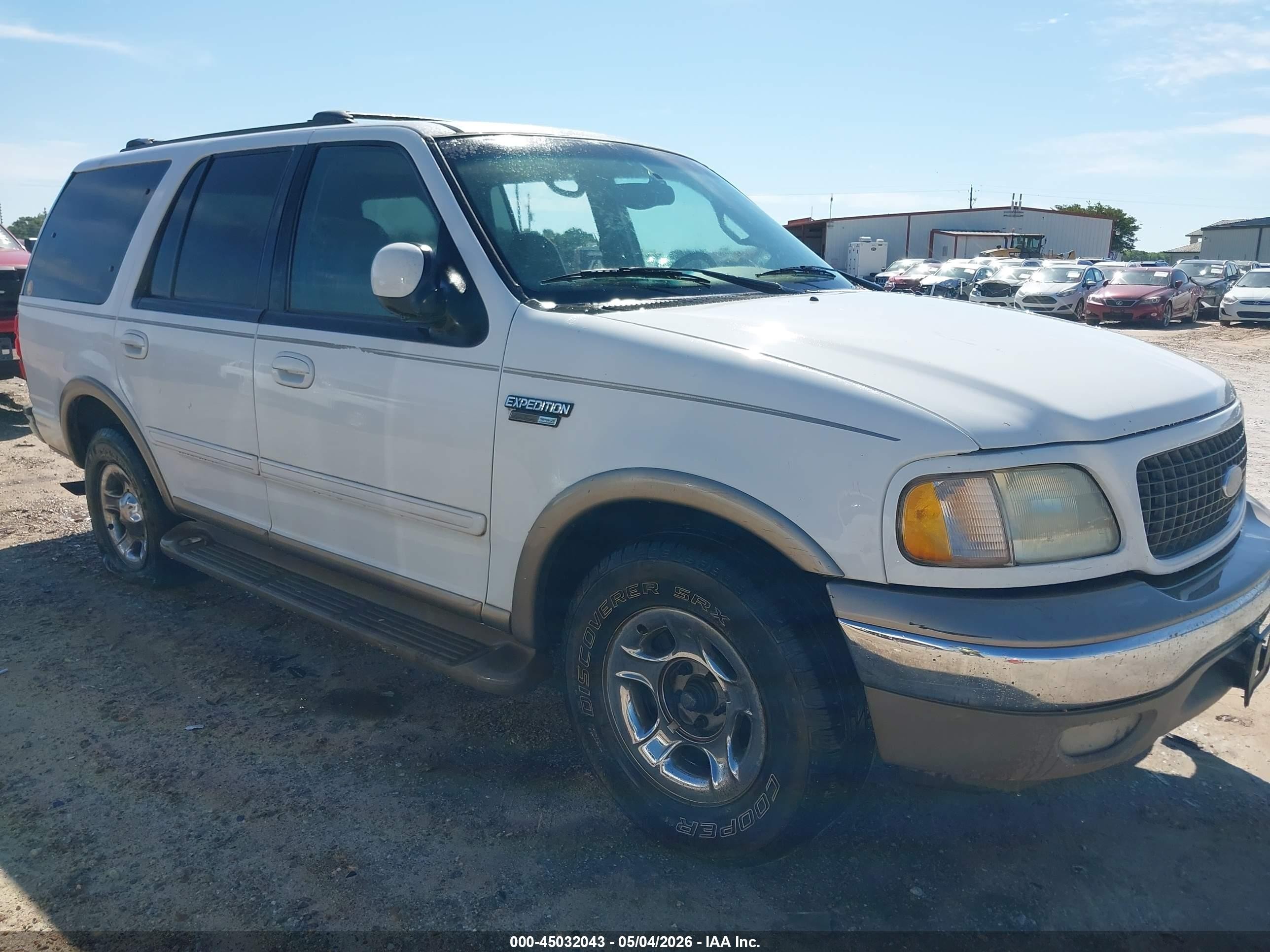 2002 Ford Expedition Eddie Bauer White vin: 1FMRU17W52LA81215
