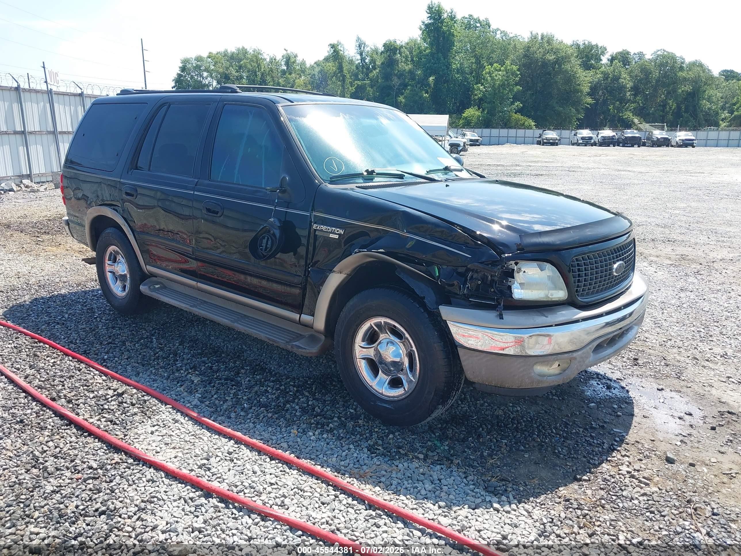 2002 Ford Expedition Eddie Bauer Black vin: 1FMRU17W62LA83281
