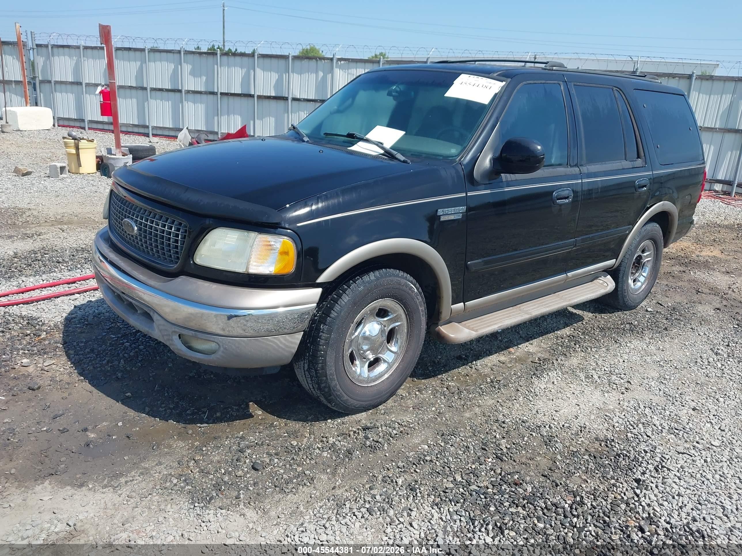 2002 Ford Expedition Eddie Bauer Черный vin: 1FMRU17W62LA83281