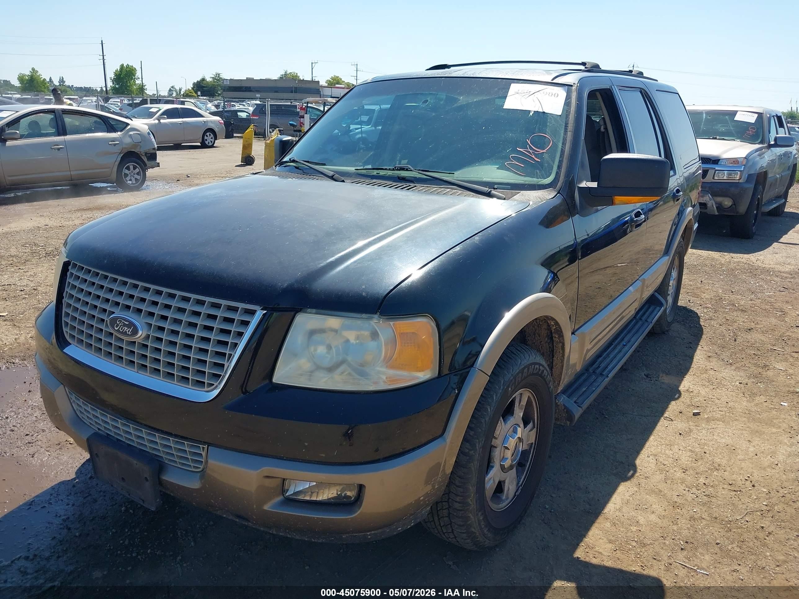 2003 Ford Expedition Eddie Bauer Black vin: 1FMRU17W83LB41621