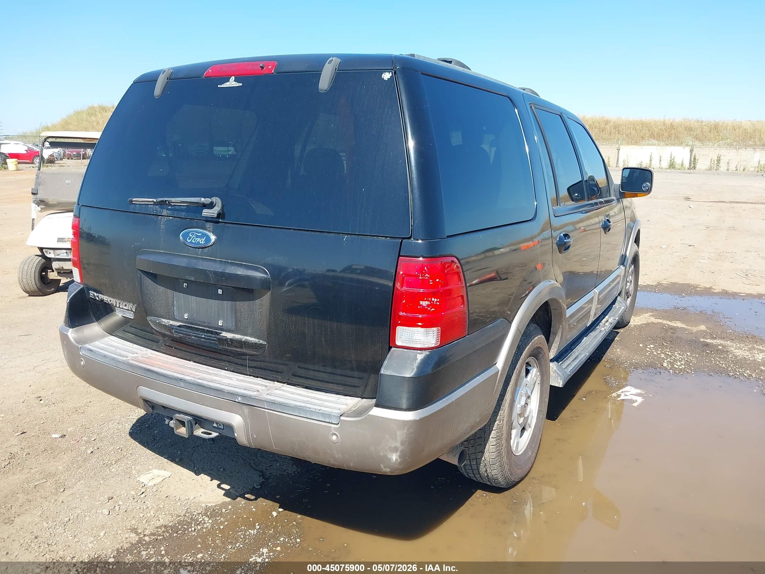 2003 Ford Expedition Eddie Bauer Black vin: 1FMRU17W83LB41621