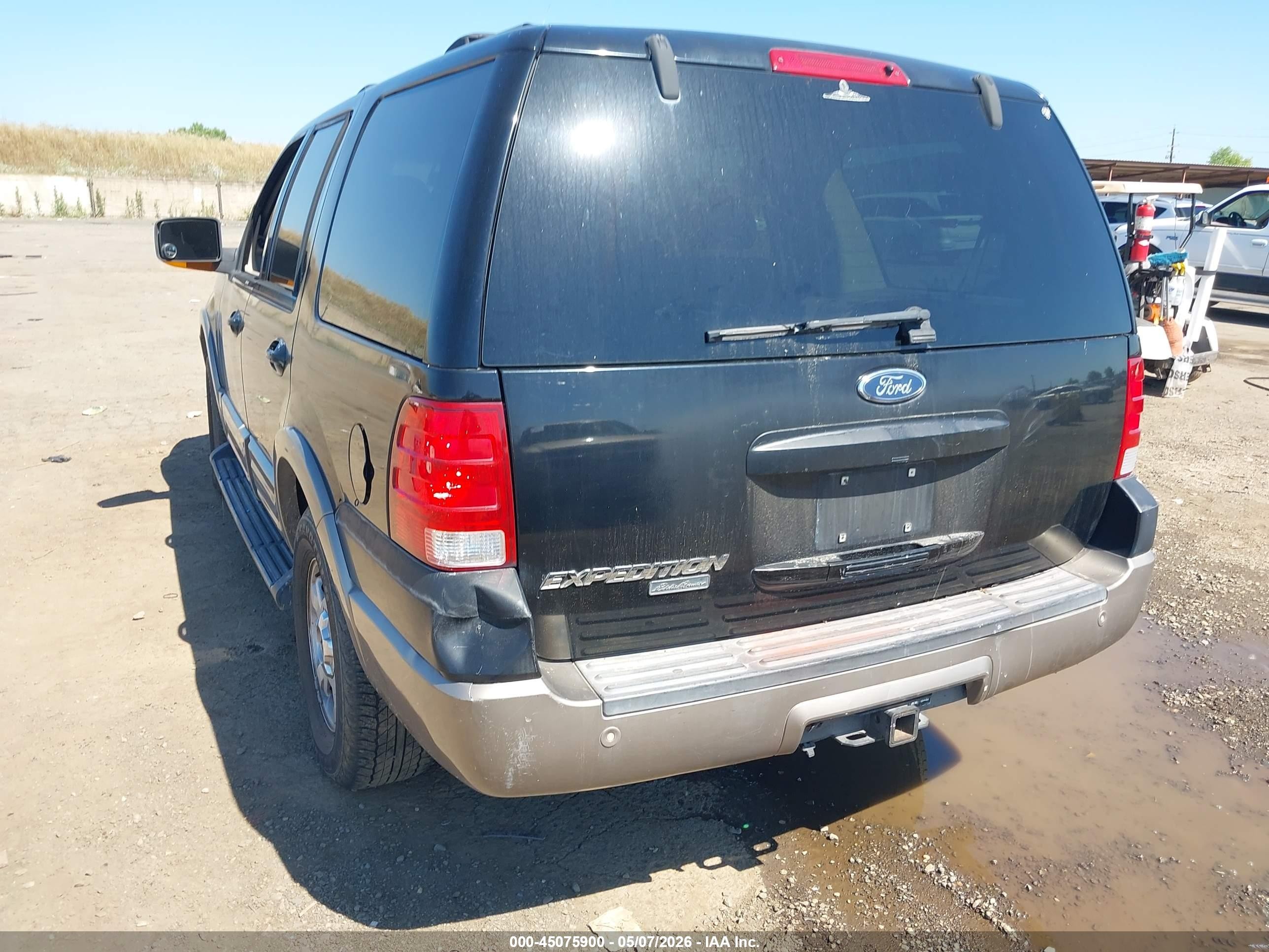 2003 Ford Expedition Eddie Bauer Black vin: 1FMRU17W83LB41621