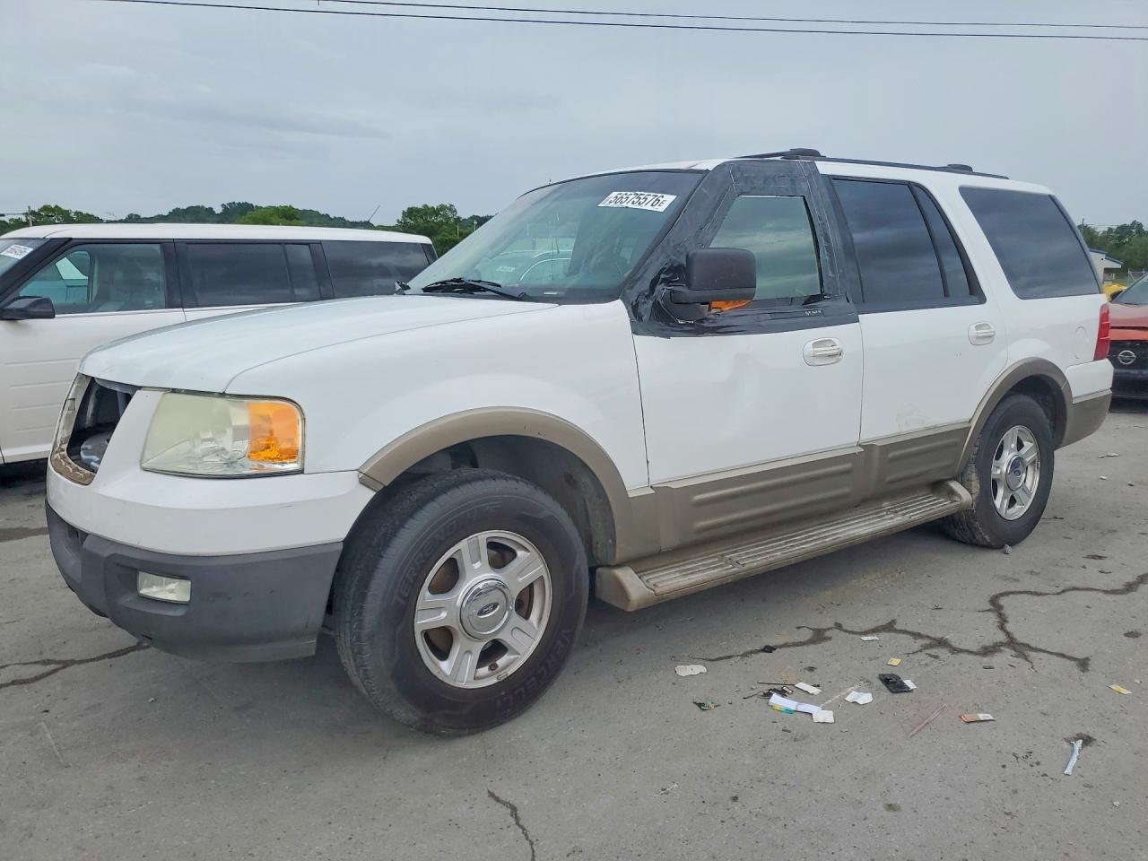 2004 Ford Expedition Eddie Bauer White vin: 1FMRU17WX4LB44585