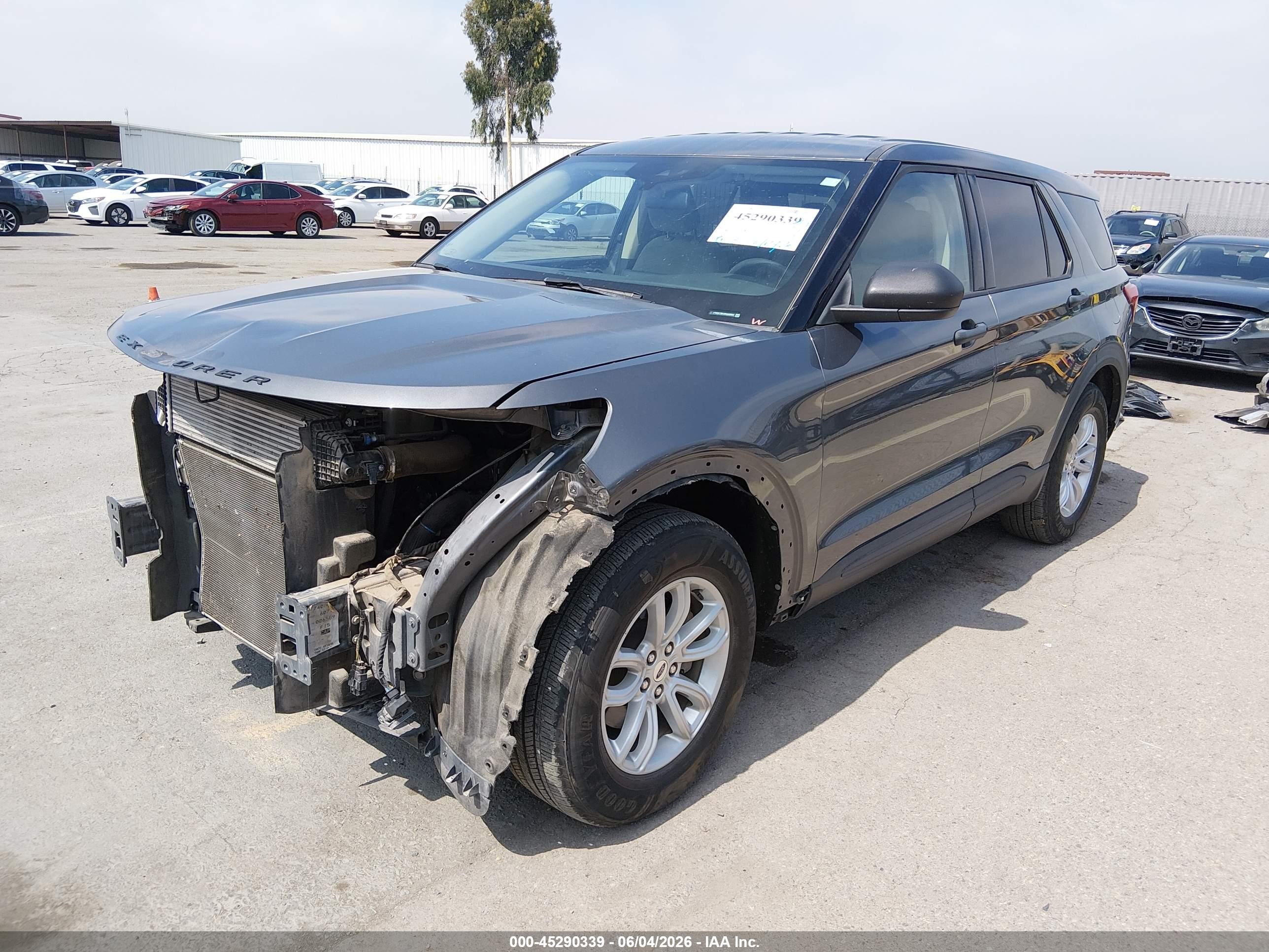 2021 Ford Explorer Серый vin: 1FMSK7BH4MGA63058